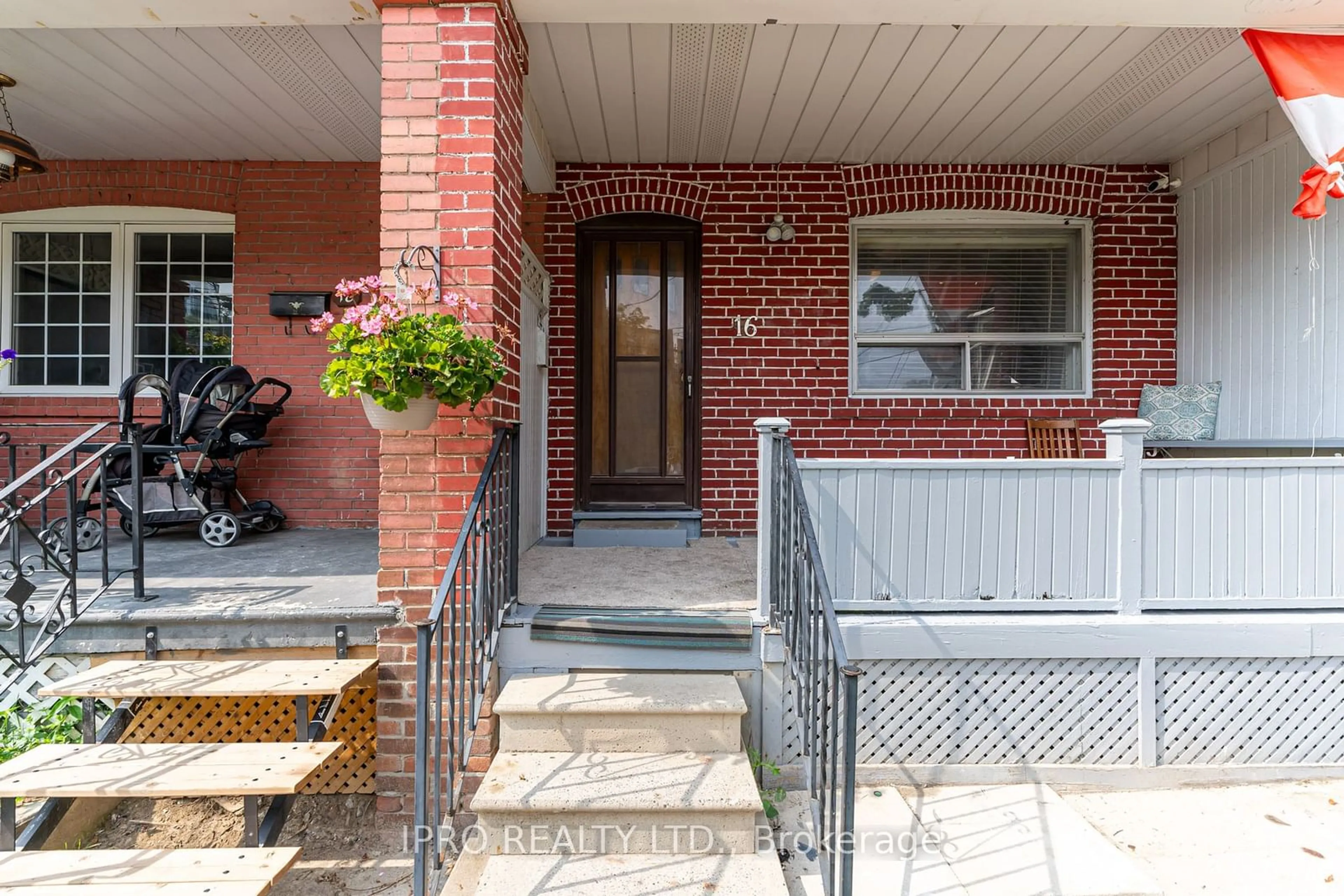 Home with brick exterior material, street for 16 Pryor Ave, Toronto Ontario M6N 1M4