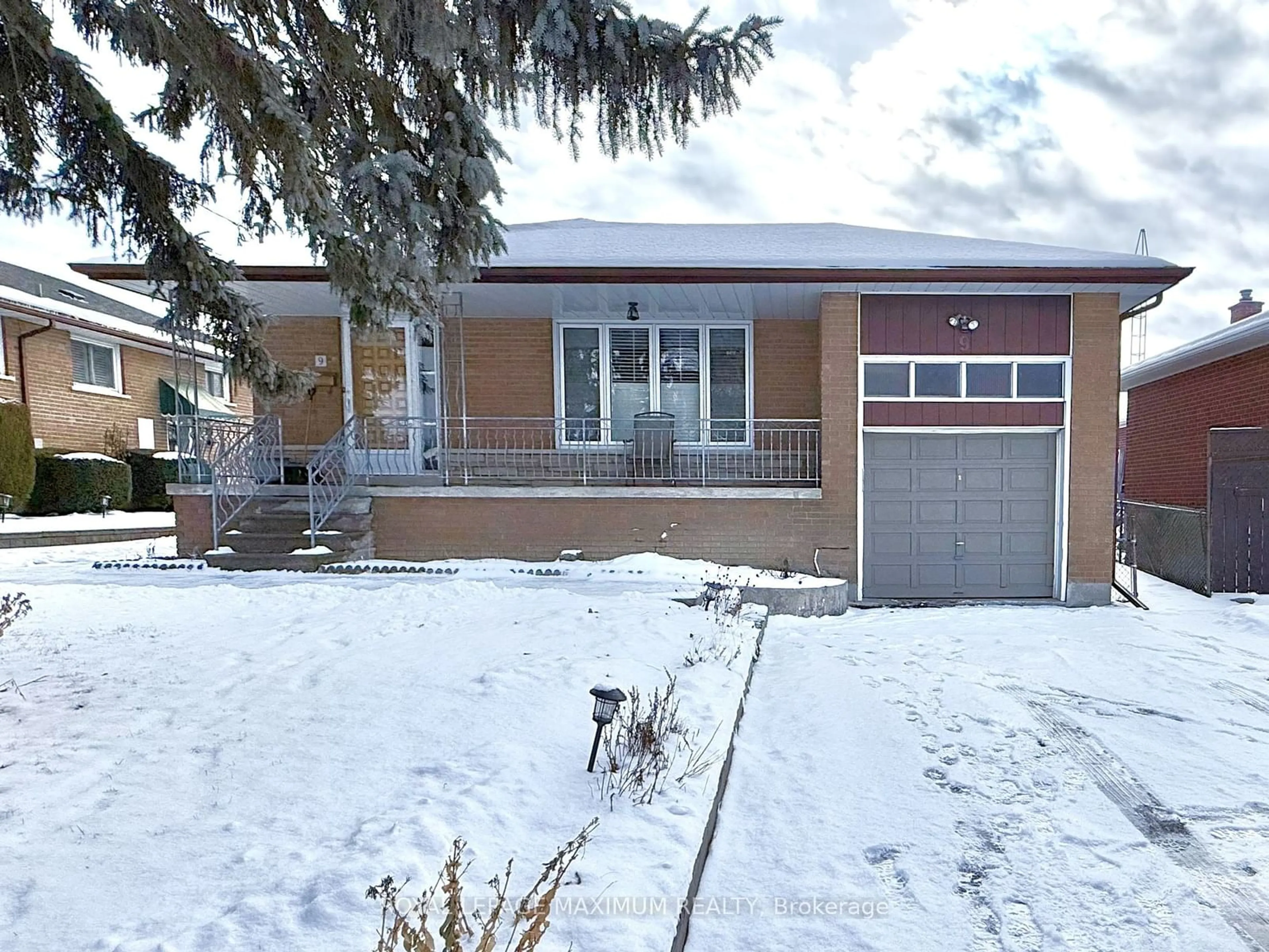 Home with brick exterior material, street for 9 Austrey Crt, Toronto Ontario M3M 1Y3