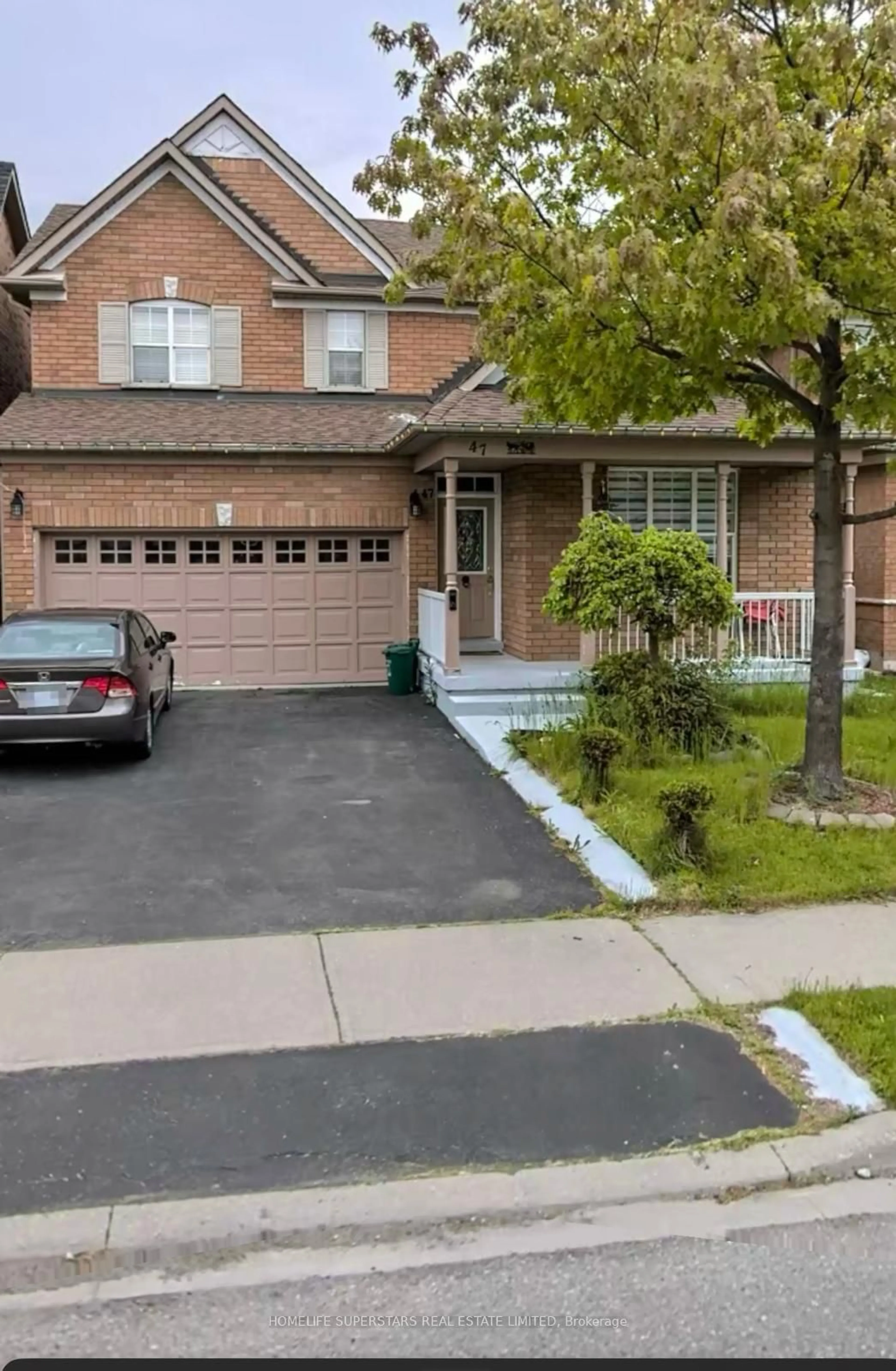 Home with brick exterior material, street for 47 Upper Highlands Dr, Brampton Ontario L6Z 4V9