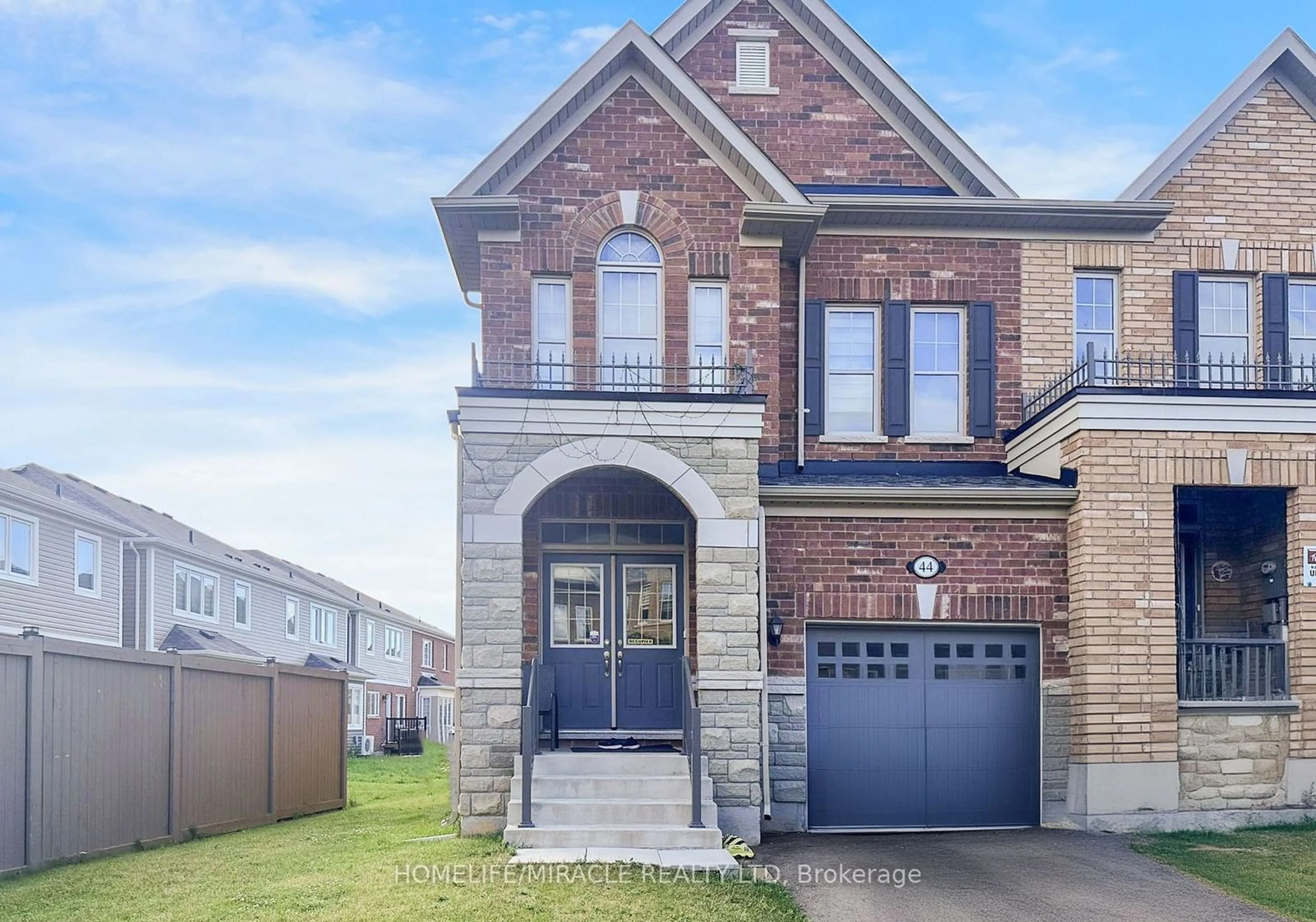 Home with brick exterior material, street for 44 Matterhorn Rd, Brampton Ontario L7A 0B7