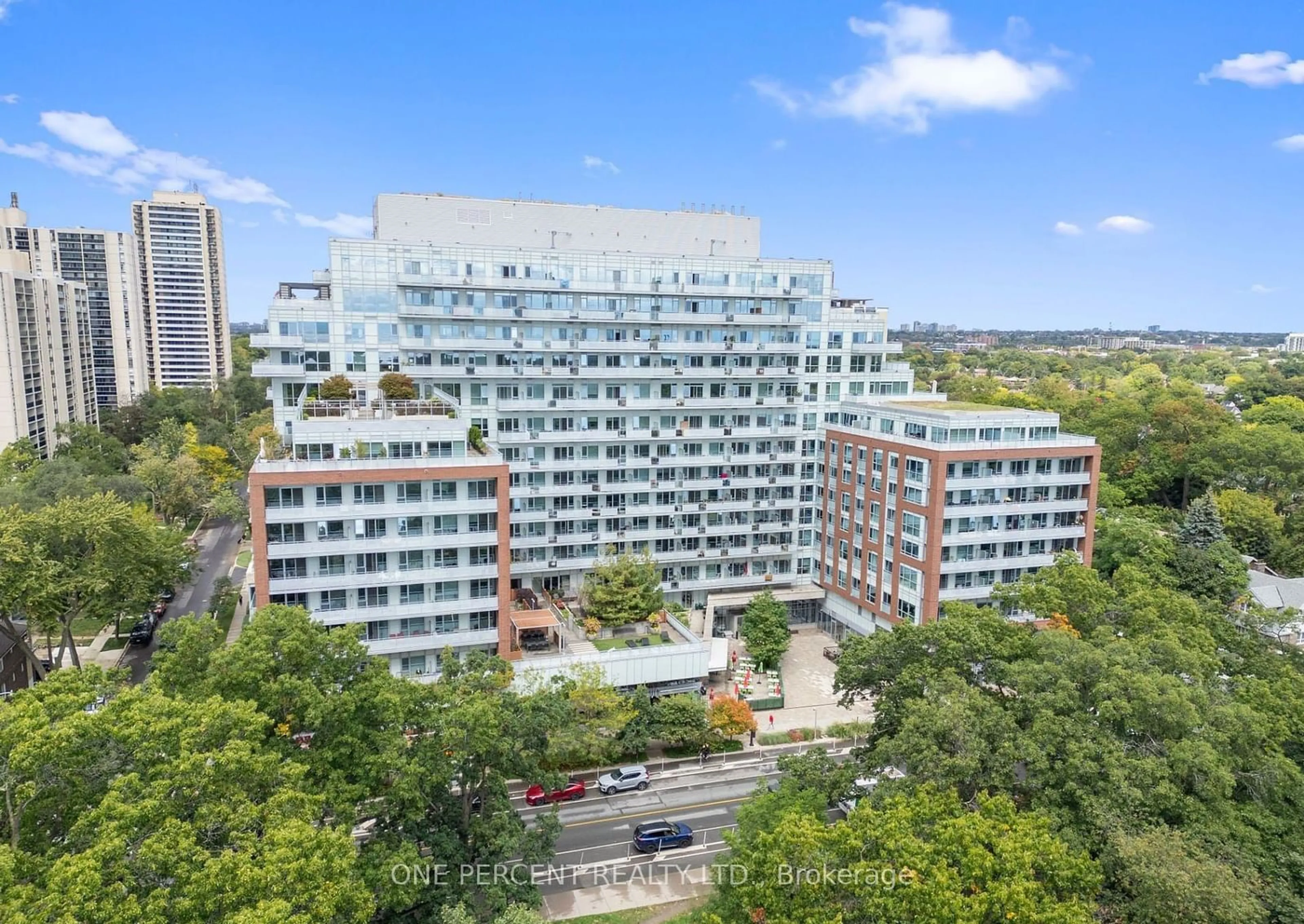 A pic from outside/outdoor area/front of a property/back of a property/a pic from drone, city buildings view from balcony for 1830 Bloor St #UPH1, Toronto Ontario M6P 0A2