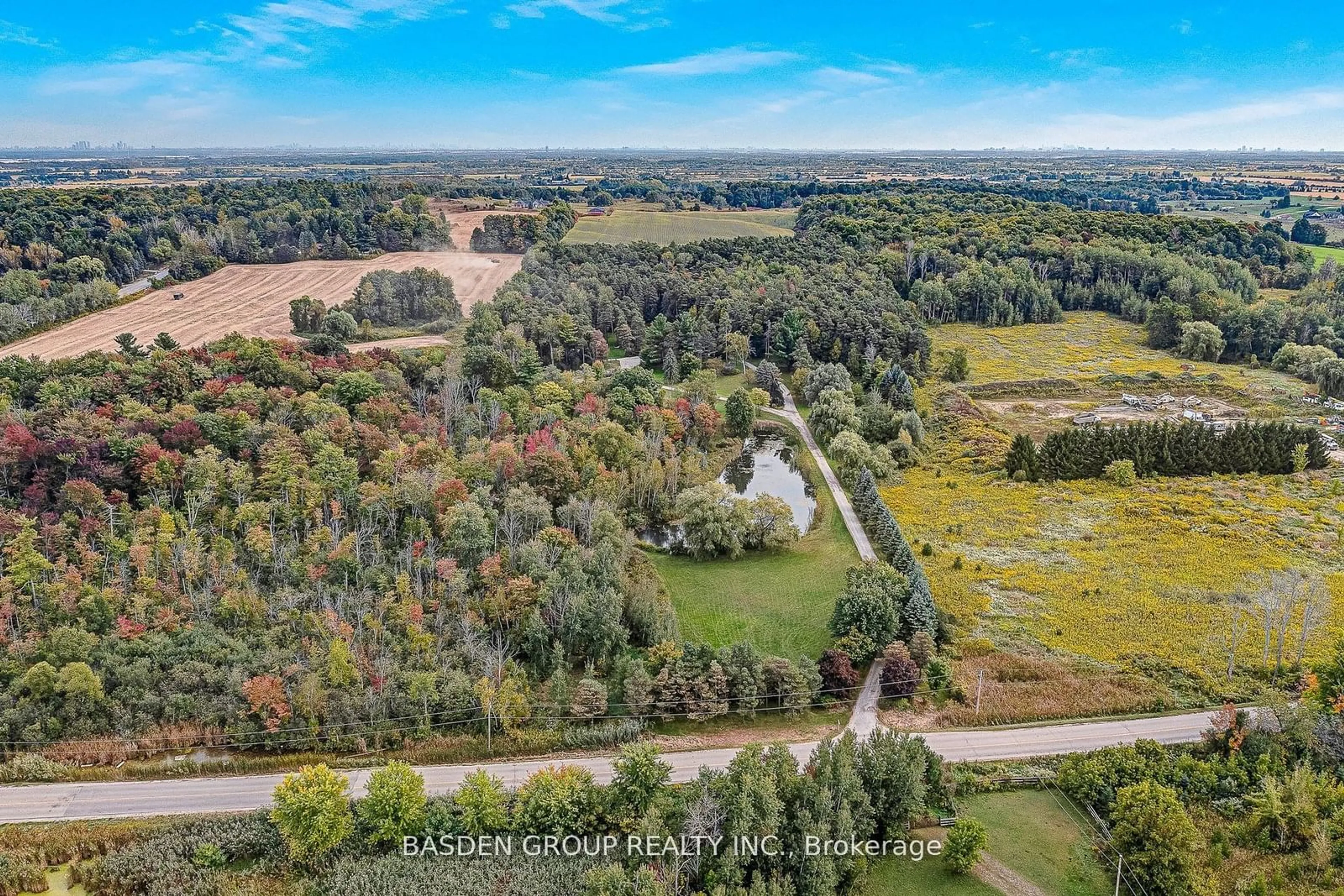 A pic from outside/outdoor area/front of a property/back of a property/a pic from drone, forest/trees view for 6901 Castlederg Sdrd, Caledon Ontario L7C 0P6