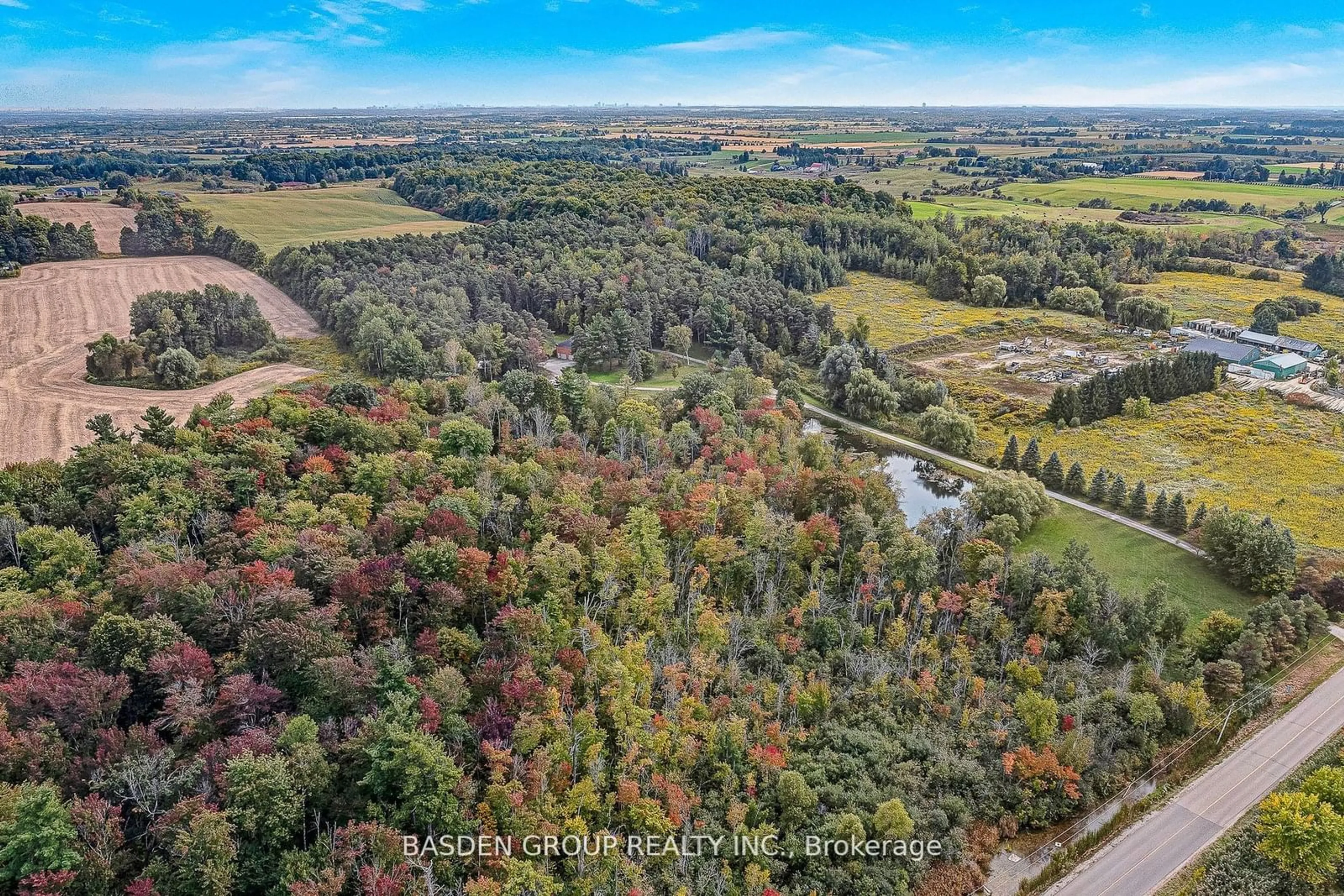 A pic from outside/outdoor area/front of a property/back of a property/a pic from drone, forest/trees view for 6901 Castlederg Sdrd, Caledon Ontario L7C 0P6