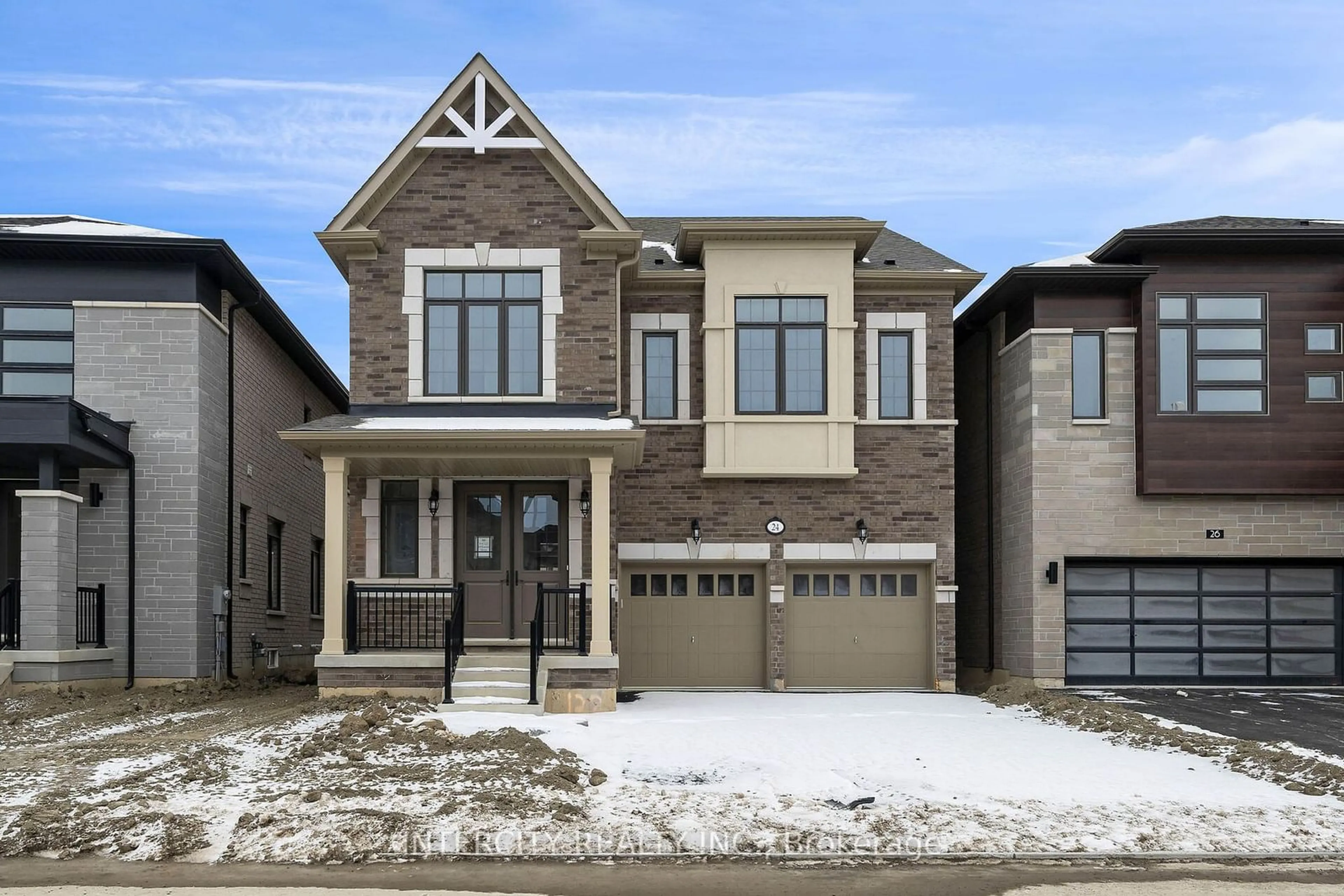 Home with brick exterior material, street for 24 Kessler Dr #Lot 122, Brampton Ontario L6R 4G2