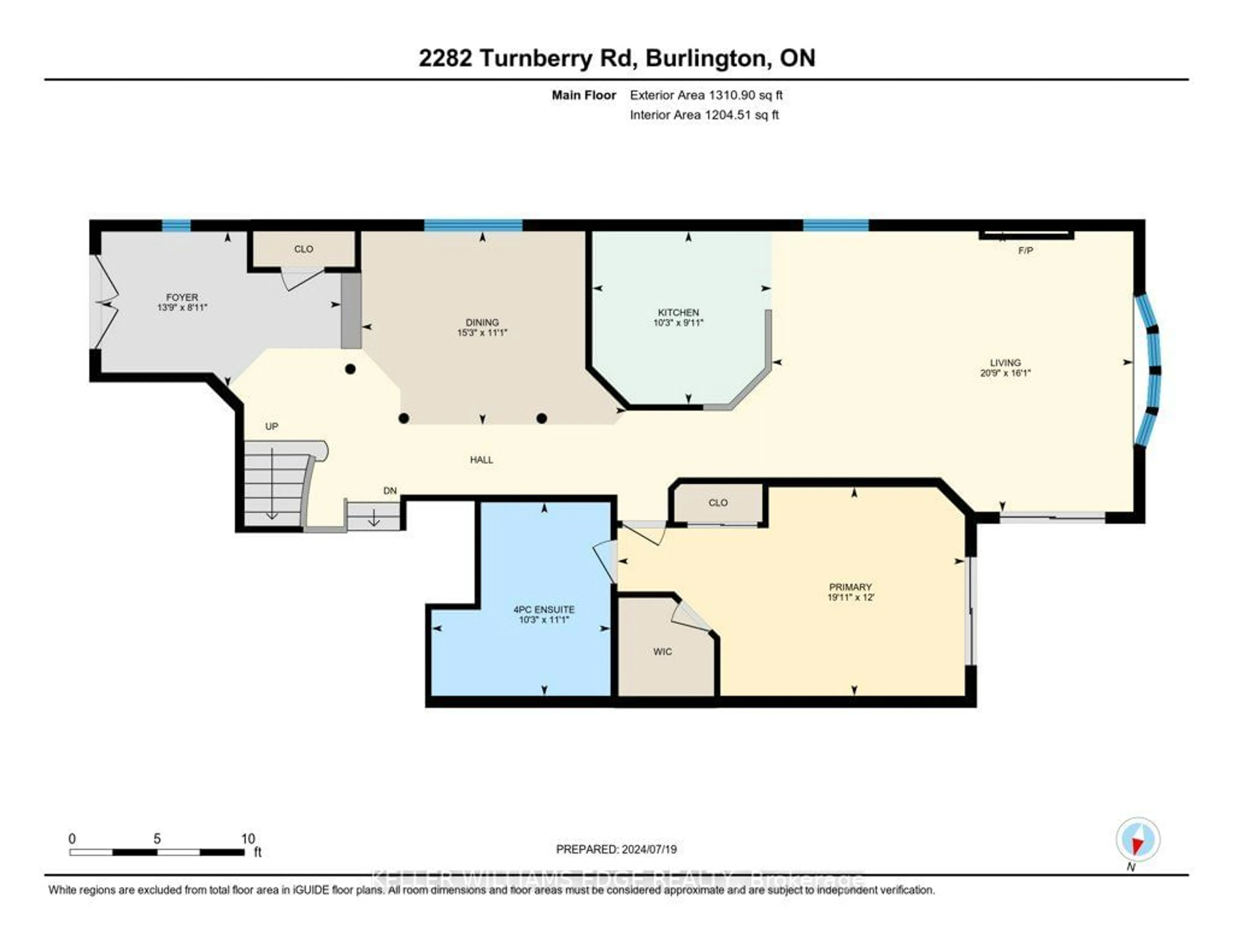 Floor plan for 2282 Turnberry Rd #15, Burlington Ontario L7M 4S7