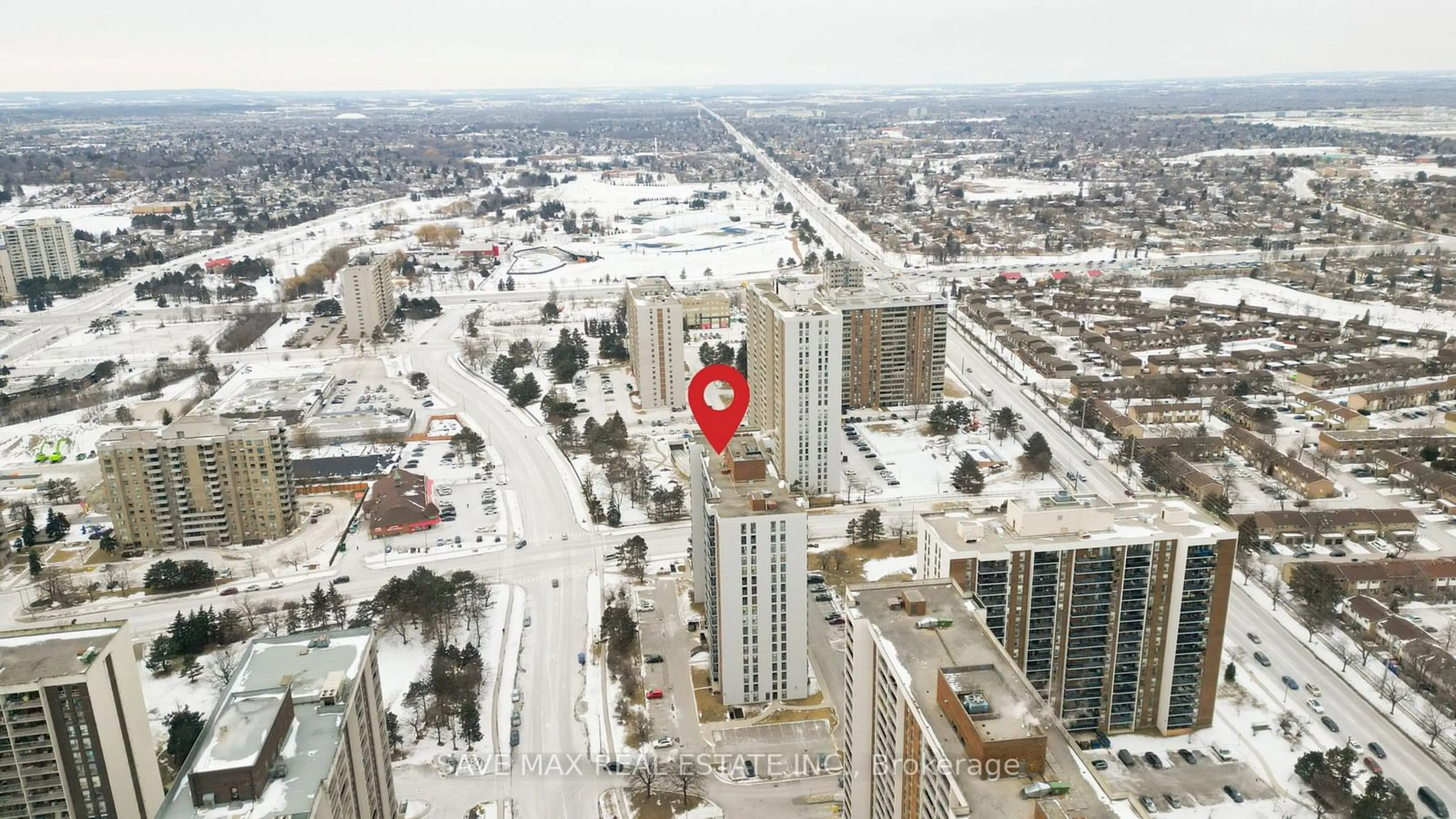 Picture of a map for 17 Knightsbridge Rd #609, Brampton Ontario L6T 3X9