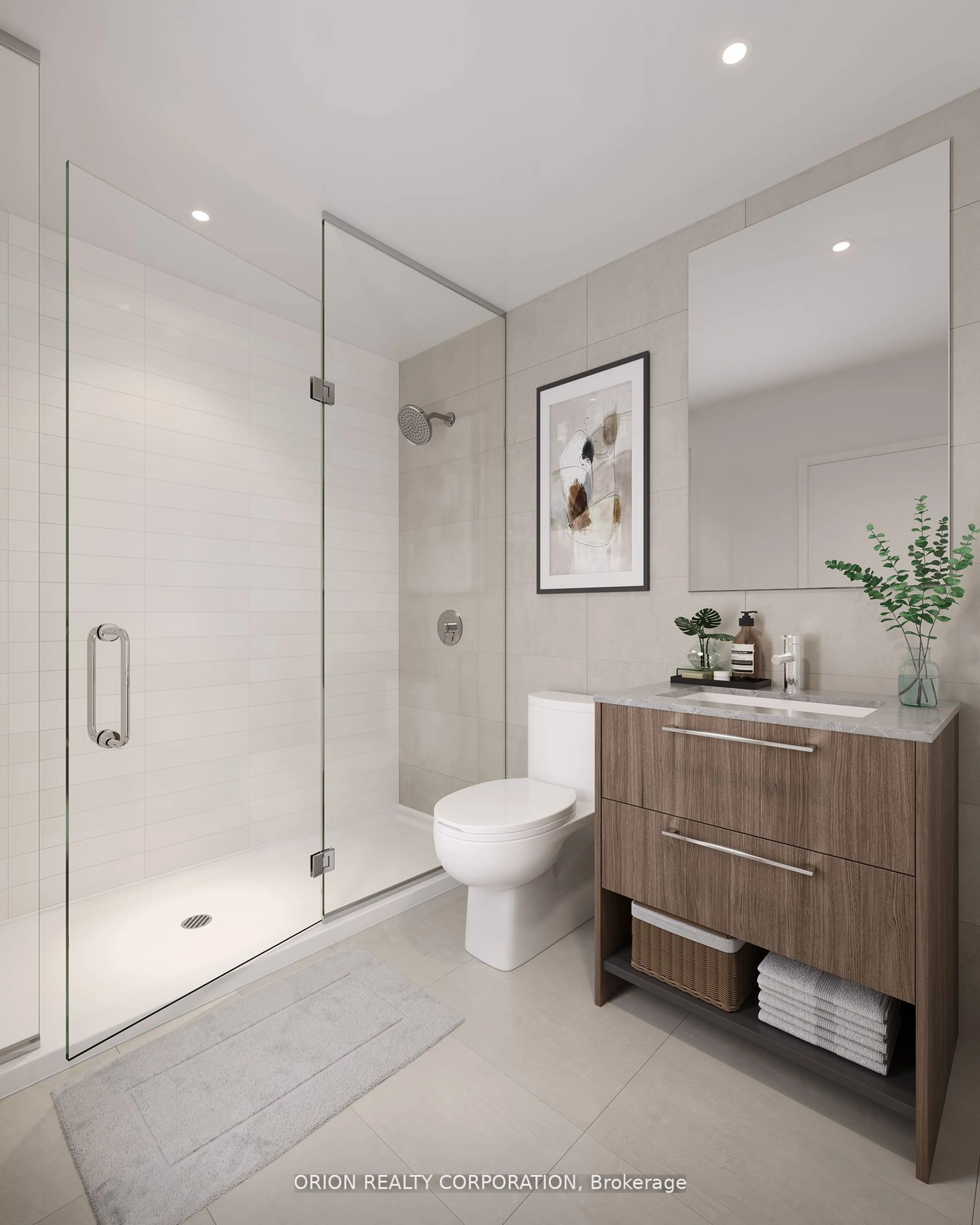 Contemporary bathroom, ceramic/tile floor for 234 Kerr St #104, Oakville Ontario L6K 3A8