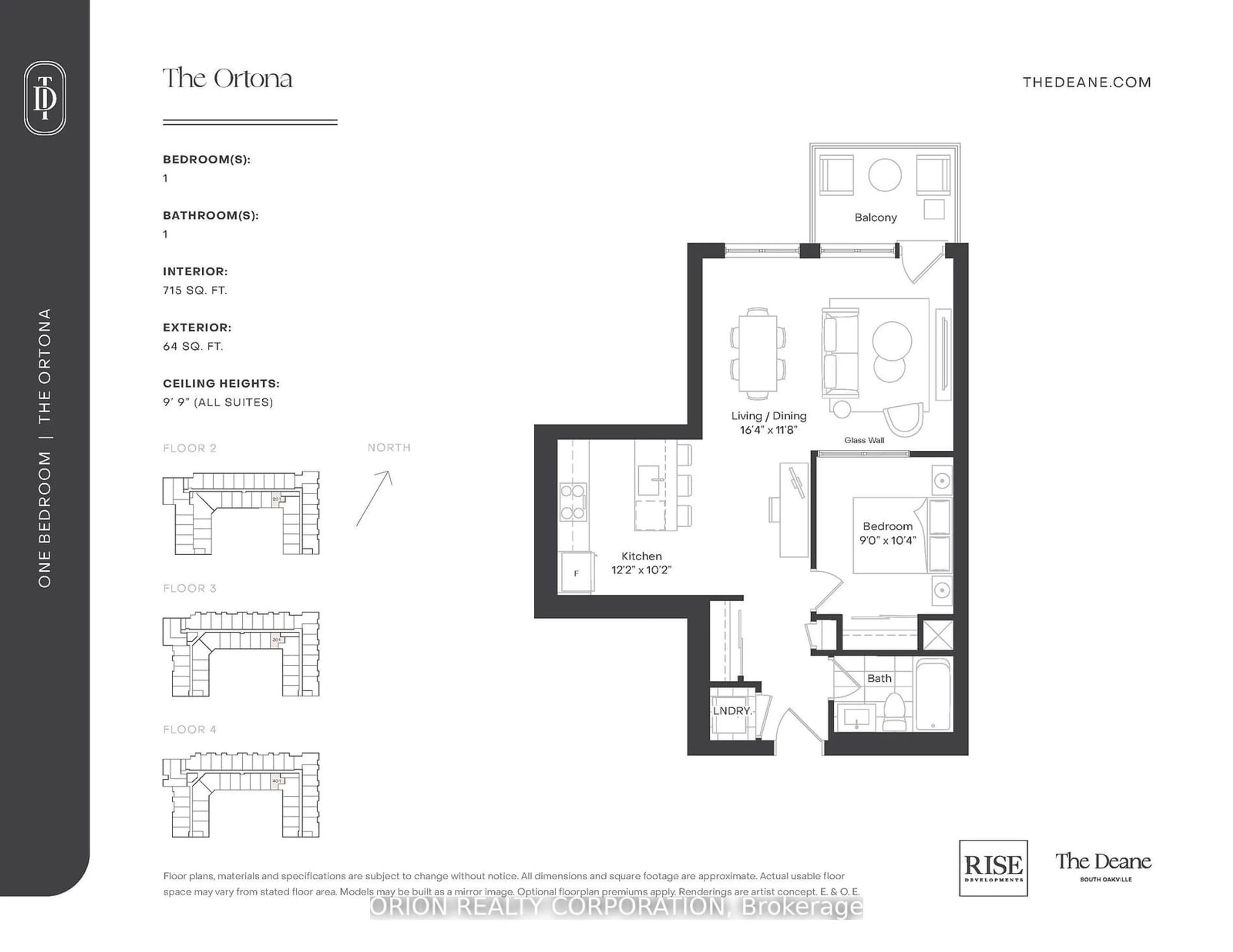 Floor plan for 234 Kerr St #301, Oakville Ontario L6K 2A8