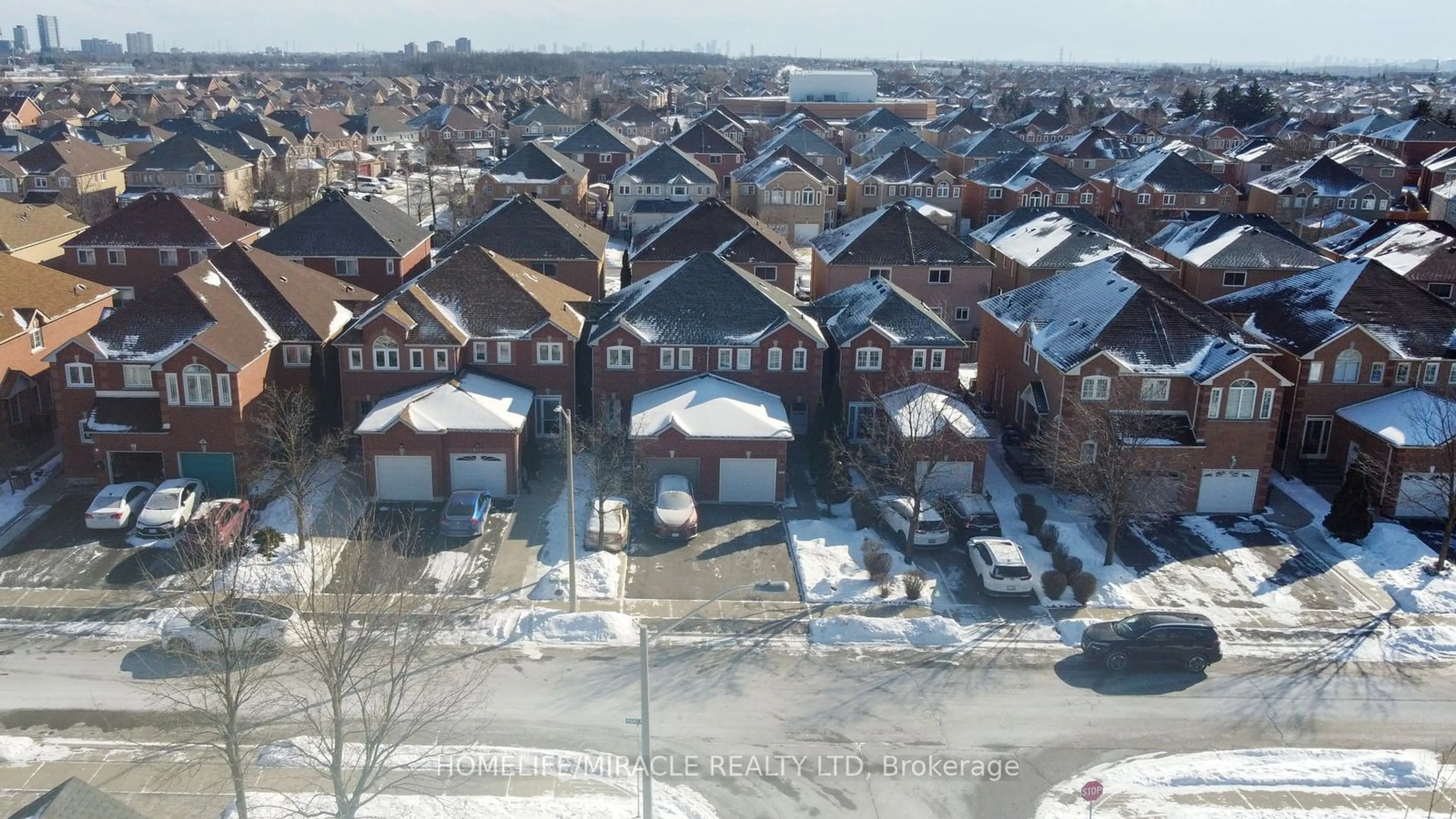 A pic from outside/outdoor area/front of a property/back of a property/a pic from drone, unknown for 23 Piane Ave, Brampton Ontario L6Y 4X8