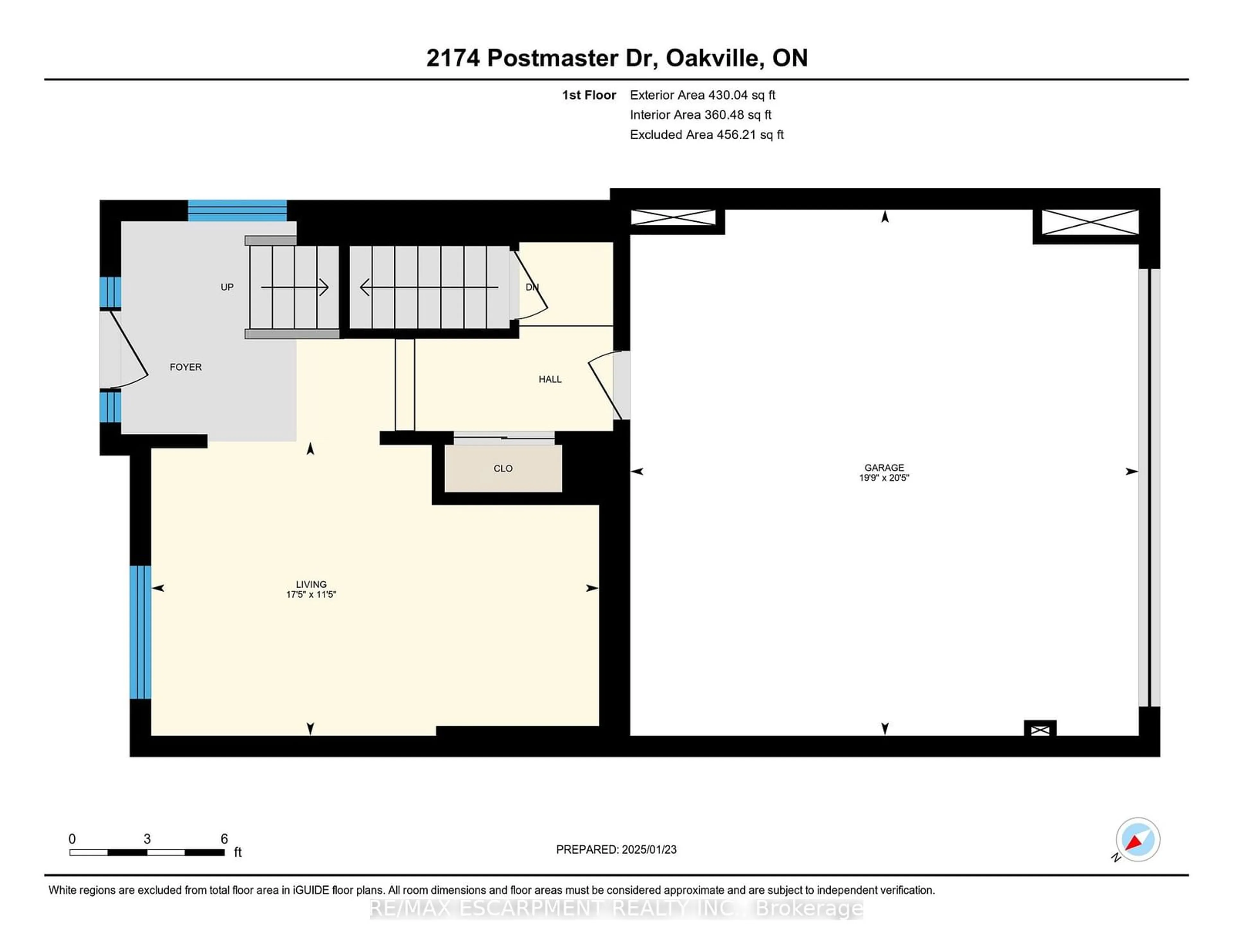 Floor plan for 2174 Postmaster Dr, Oakville Ontario L6M 4E6