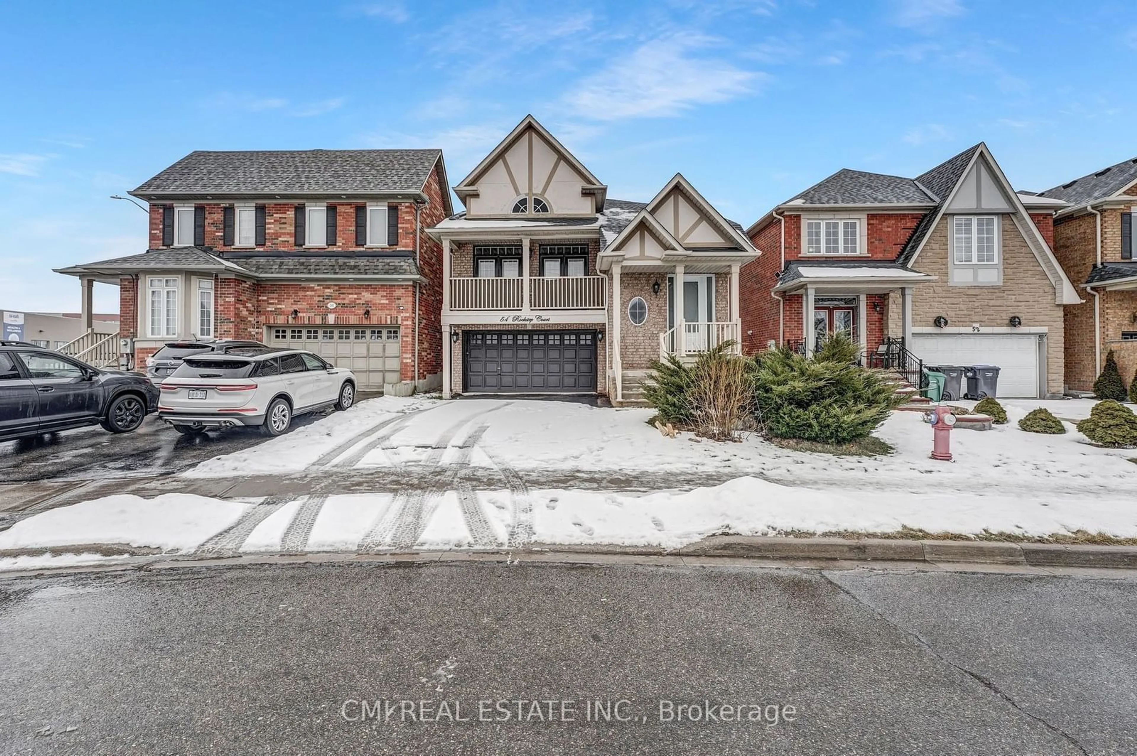 Home with brick exterior material, street for 54 Rockstep Crt, Brampton Ontario L6R 3H5