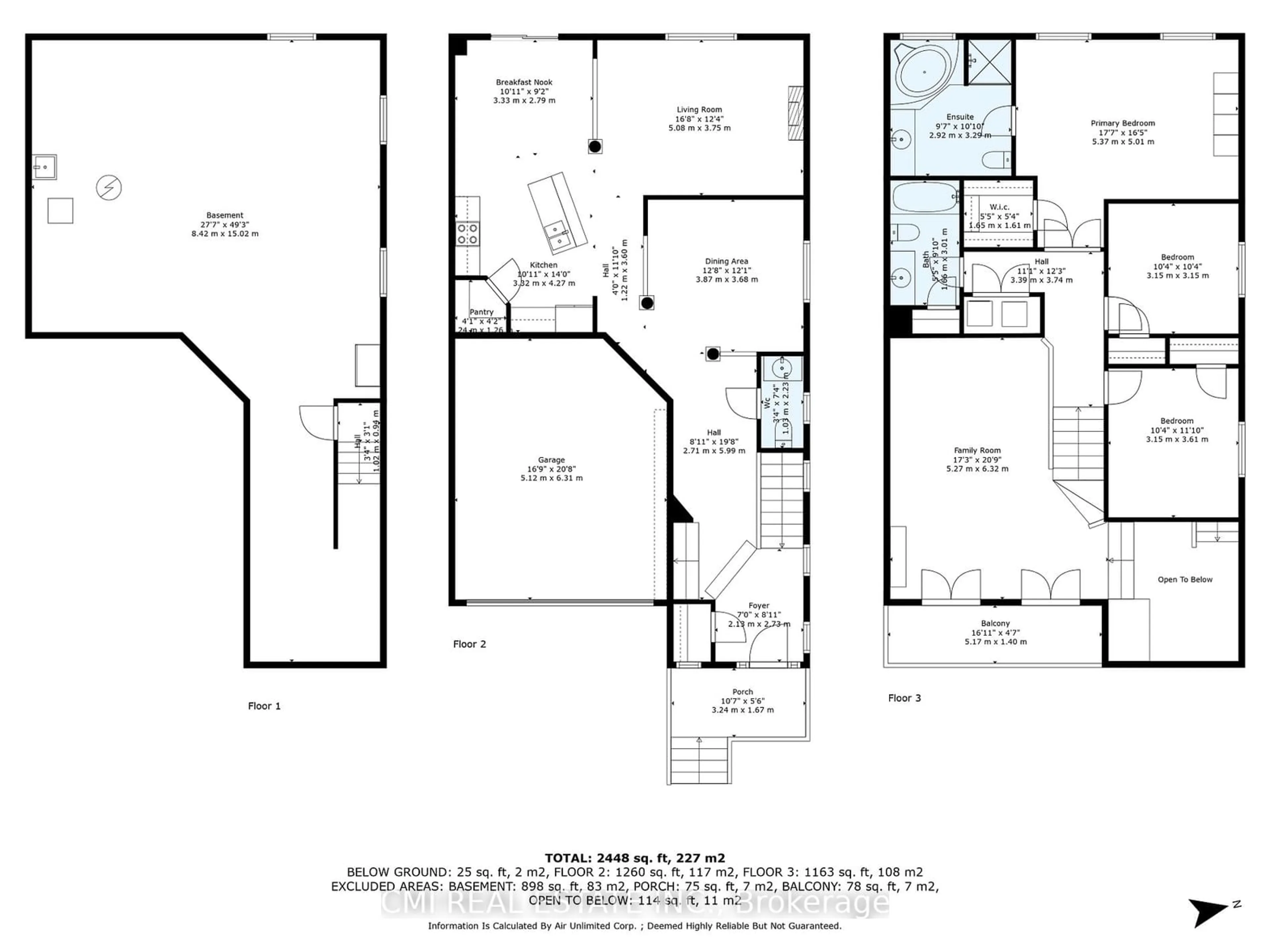 Floor plan for 54 Rockstep Crt, Brampton Ontario L6R 3H5