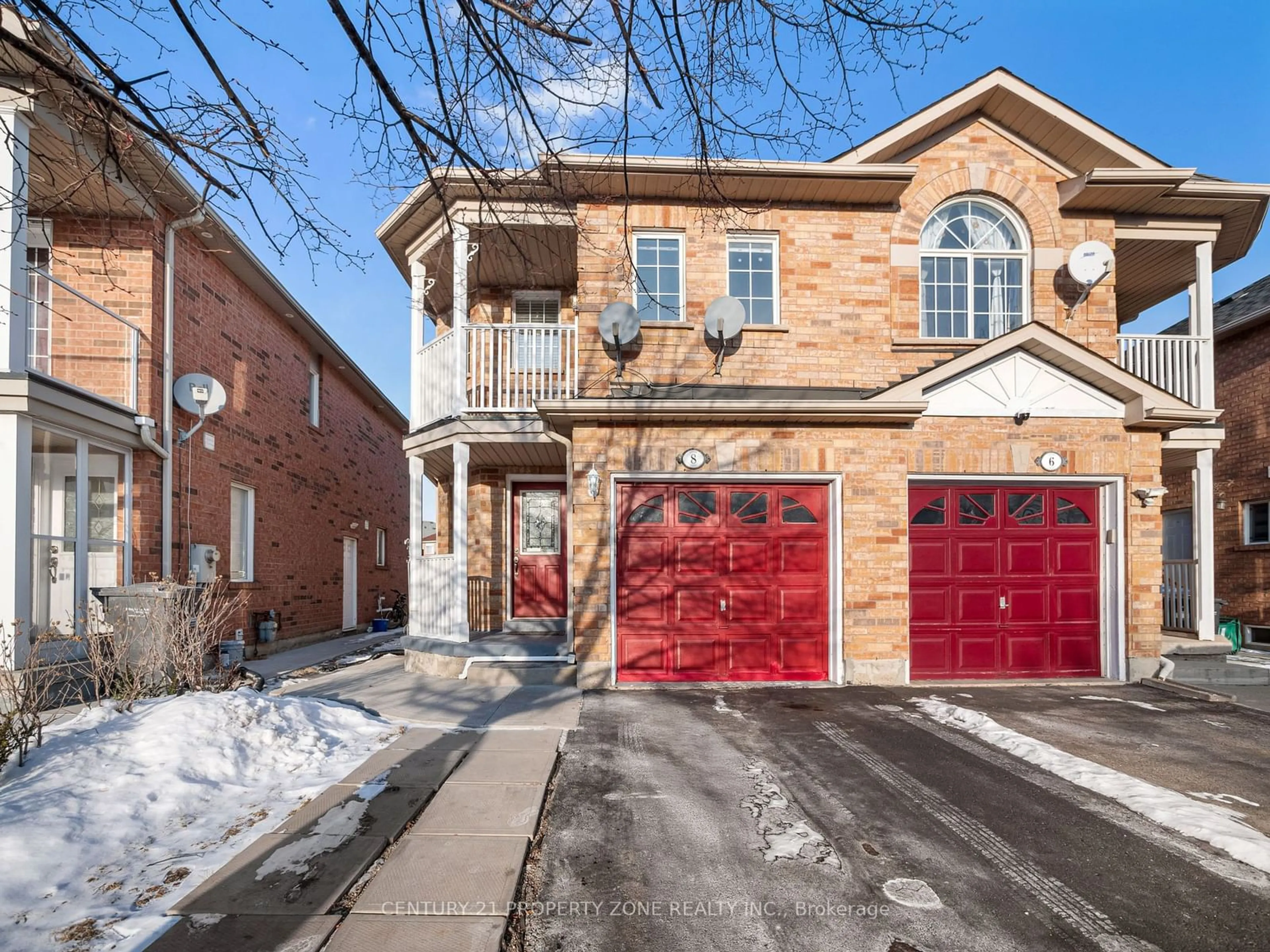 Home with brick exterior material, street for 8 Ozner Crt, Brampton Ontario L6X 4Z1