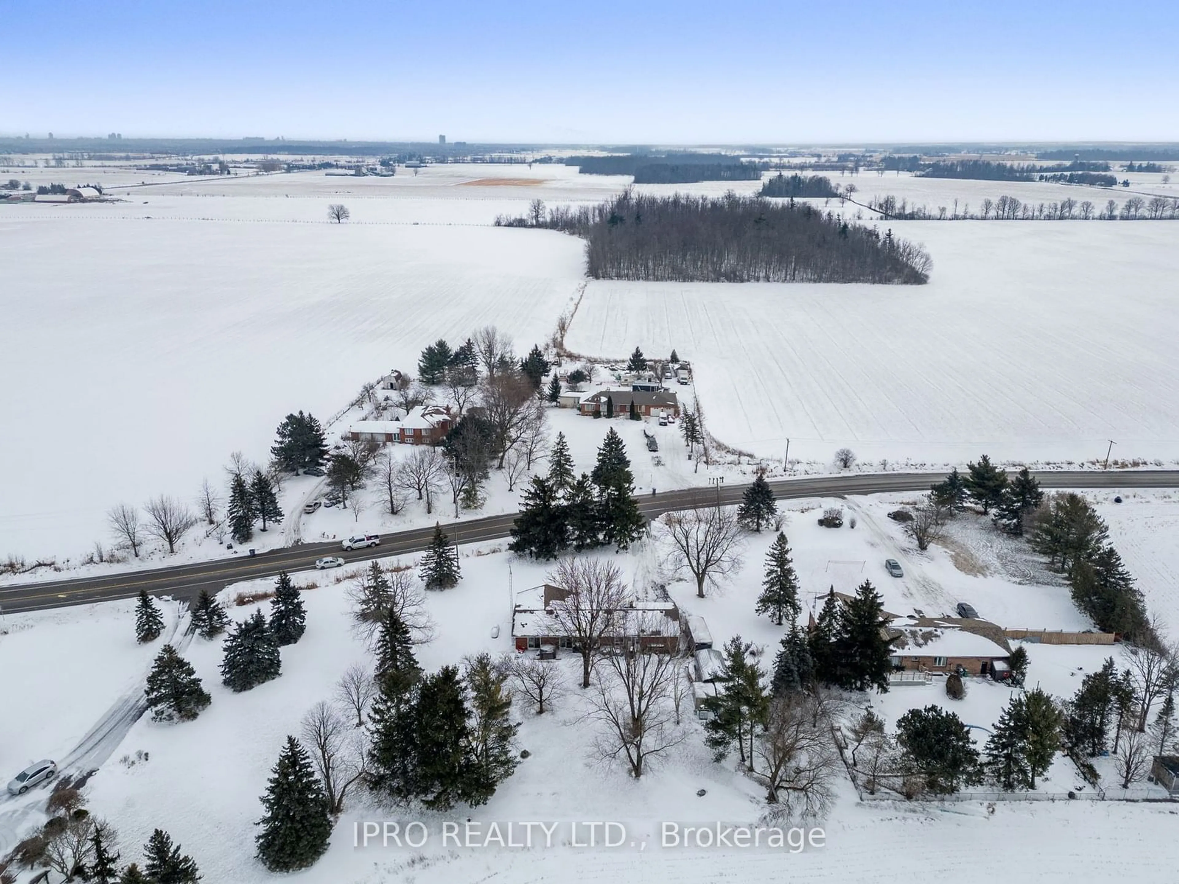 A pic from outside/outdoor area/front of a property/back of a property/a pic from drone, water/lake/river/ocean view for 738 Old School Rd, Caledon Ontario L7C 0V6