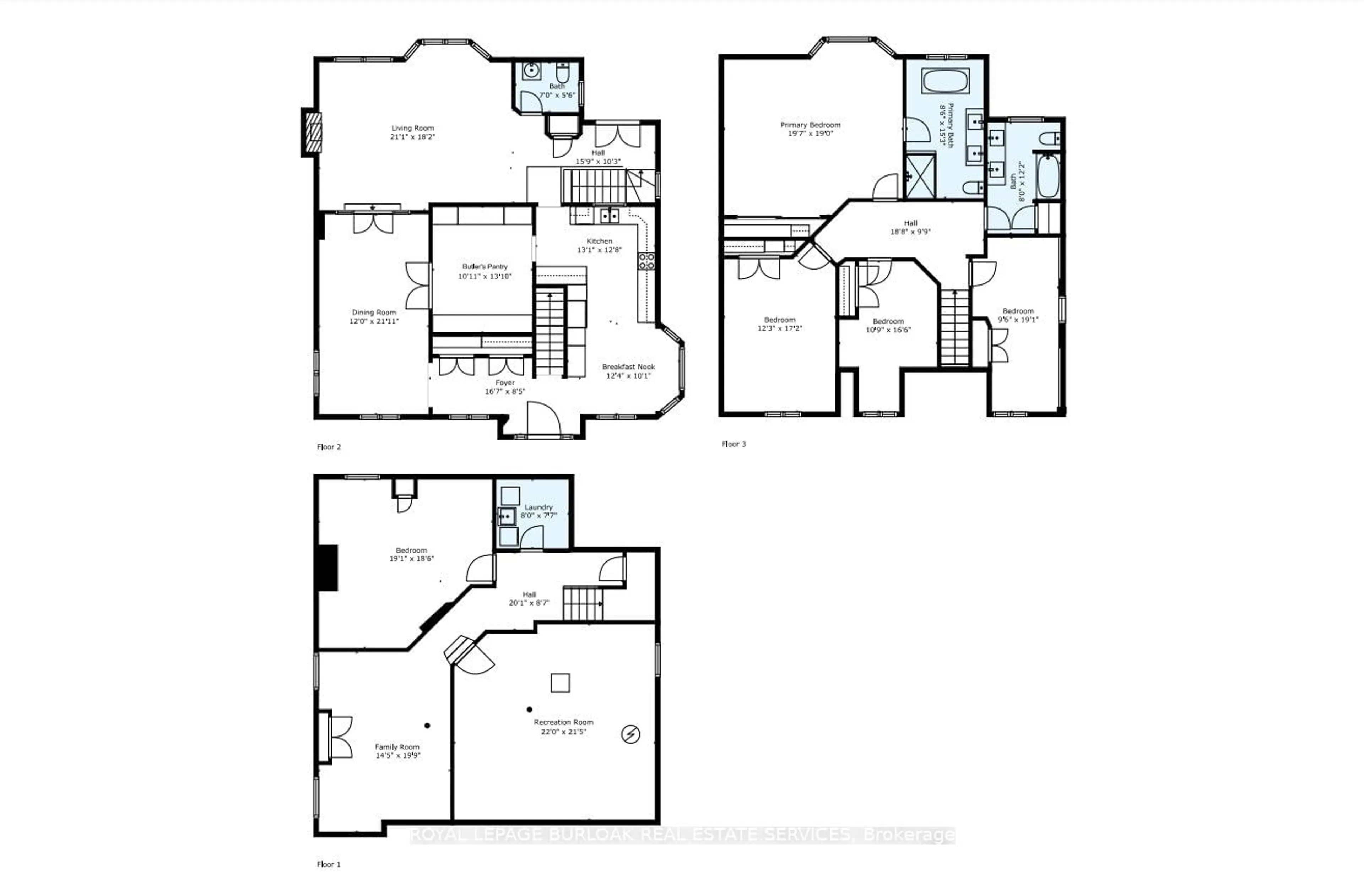 Floor plan for 599 Cumberland Ave, Burlington Ontario L7N 2X4