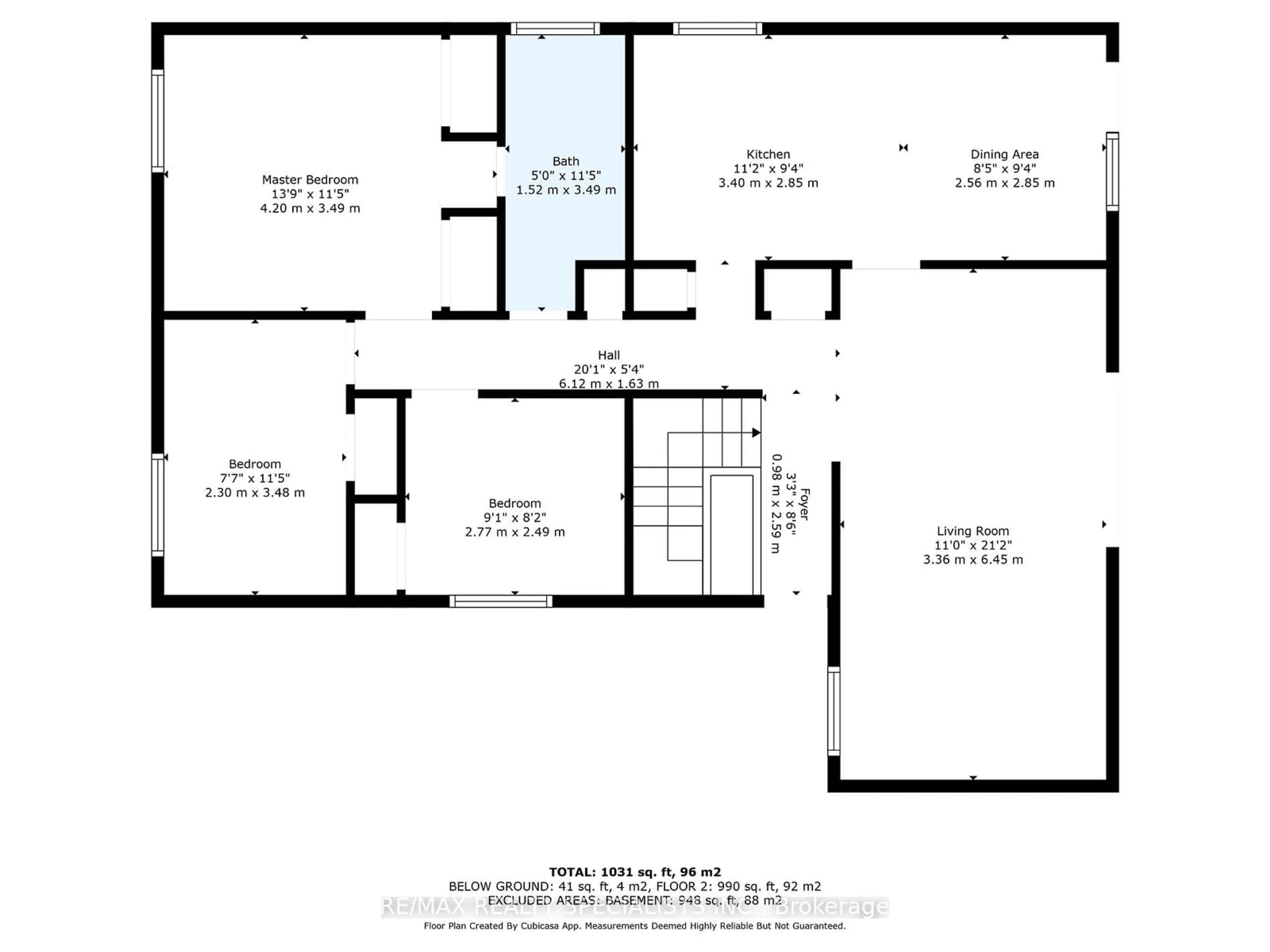 Floor plan for 198 Folkstone Cres, Brampton Ontario L6T 3N3