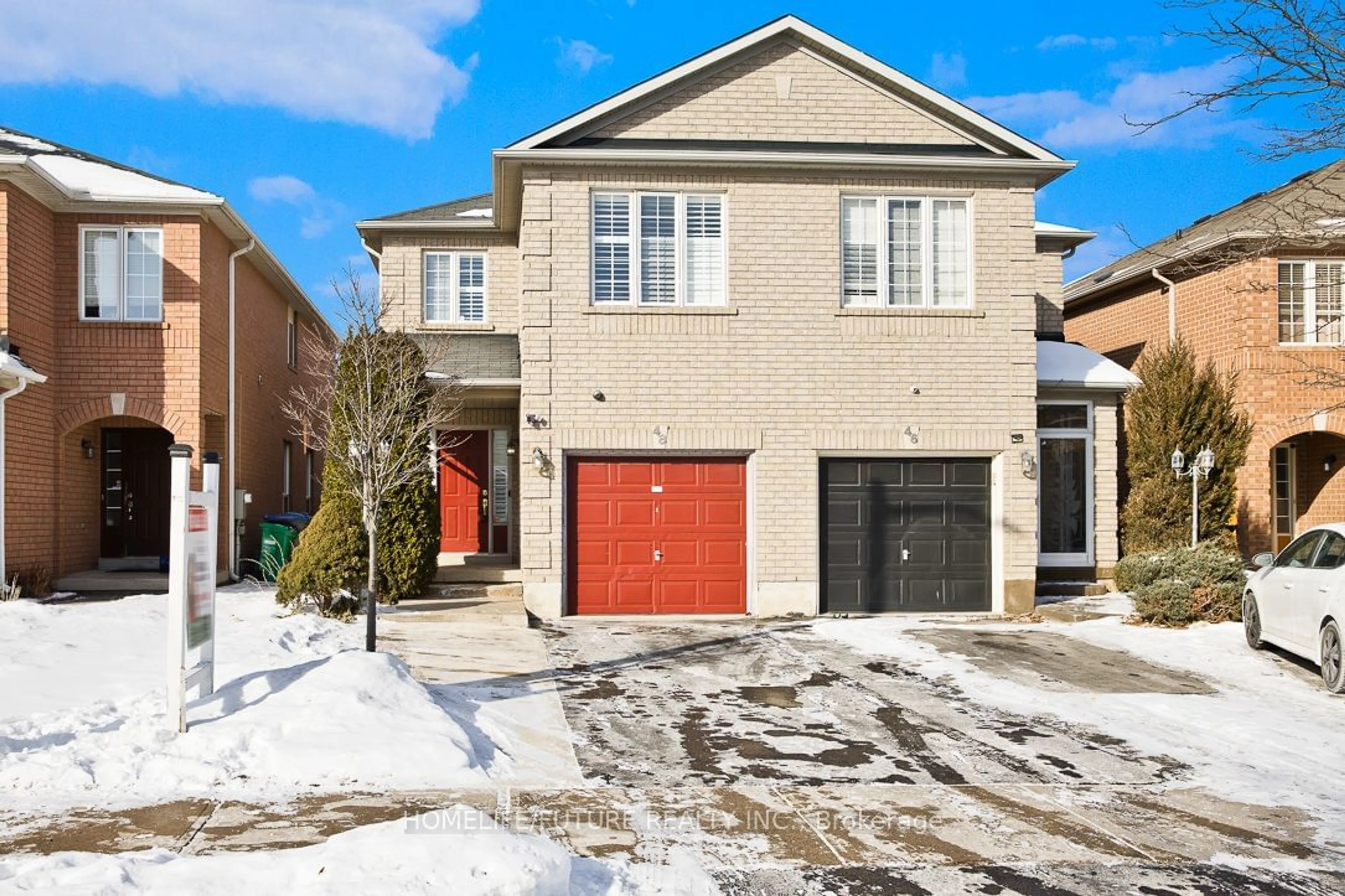 Home with brick exterior material, street for 48 Roadmaster Lane, Brampton Ontario L7A 3A7