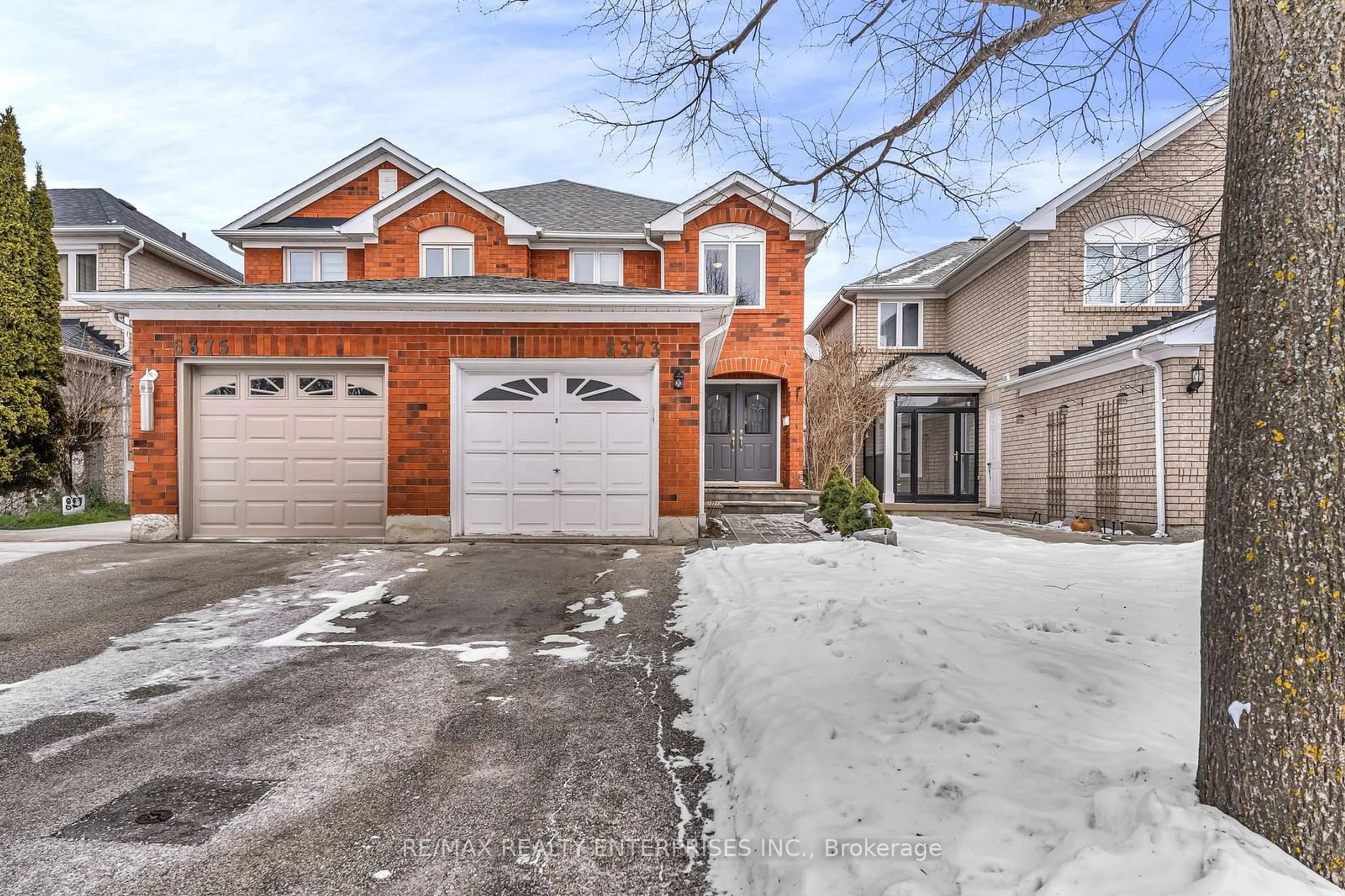 Home with brick exterior material, street for 6373 Amber Glen Dr, Mississauga Ontario L5N 7V8