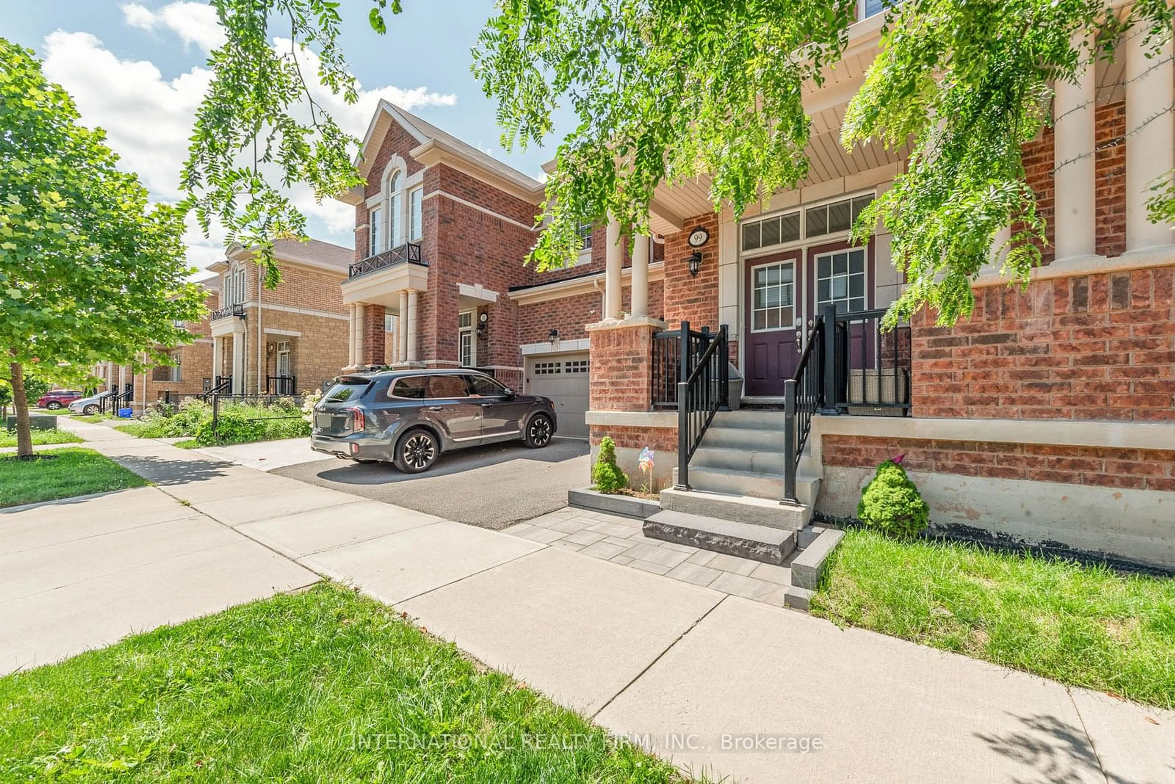 Home with brick exterior material, street for 99 Huguenot Rd, Oakville Ontario L6H 0M3