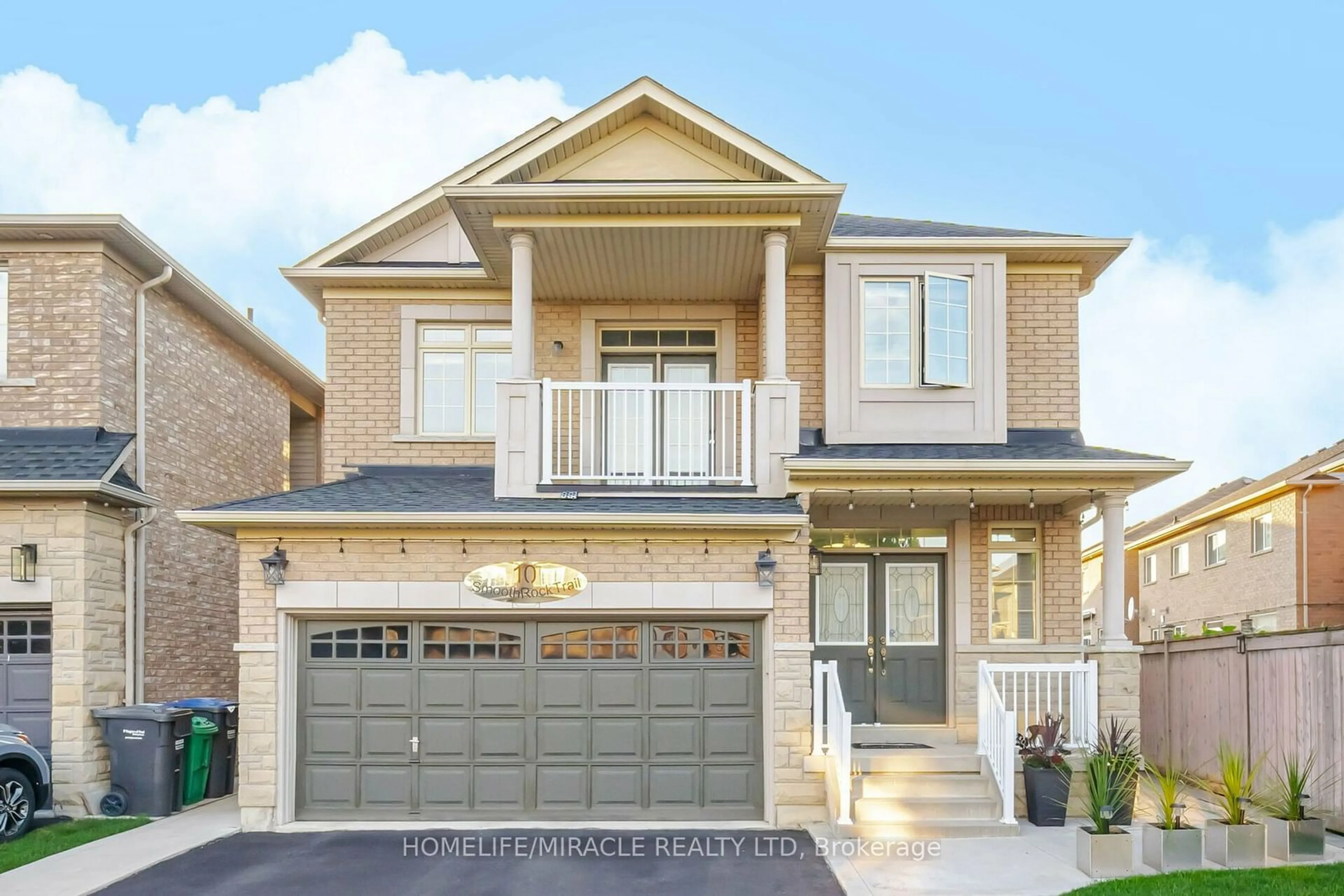 Home with brick exterior material, street for 10 Smoothrock Tr, Brampton Ontario L6R 0S5