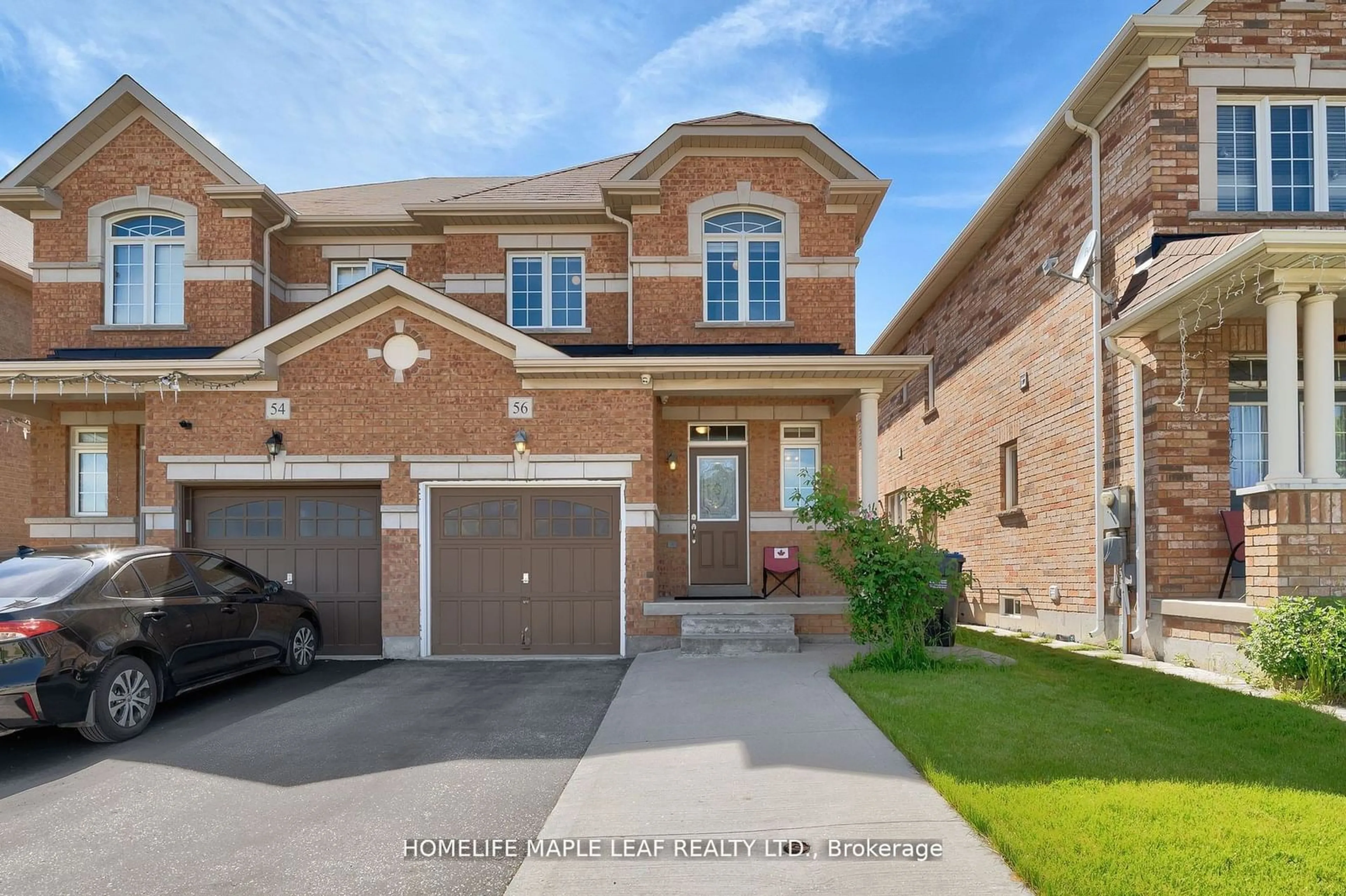 Home with brick exterior material, street for 56 POMELL Tr, Brampton Ontario L6P 3J6