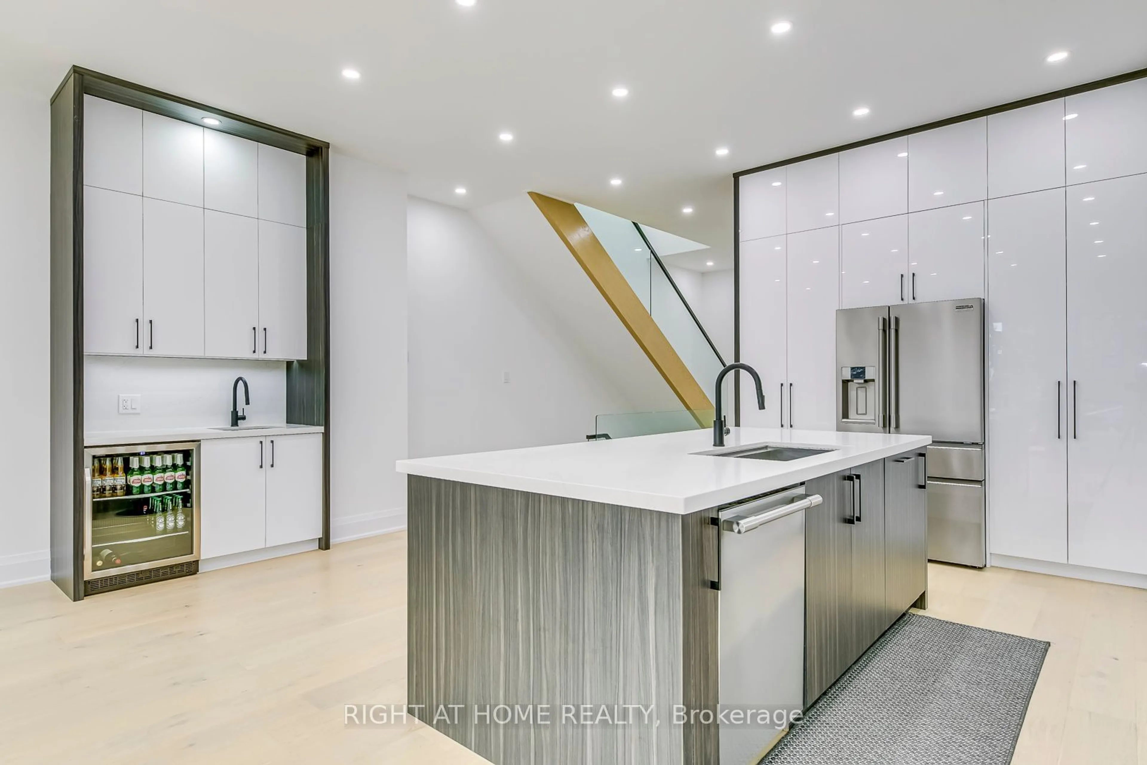 Contemporary kitchen, ceramic/tile floor for 5 Enfield Ave, Toronto Ontario M8W 1T6