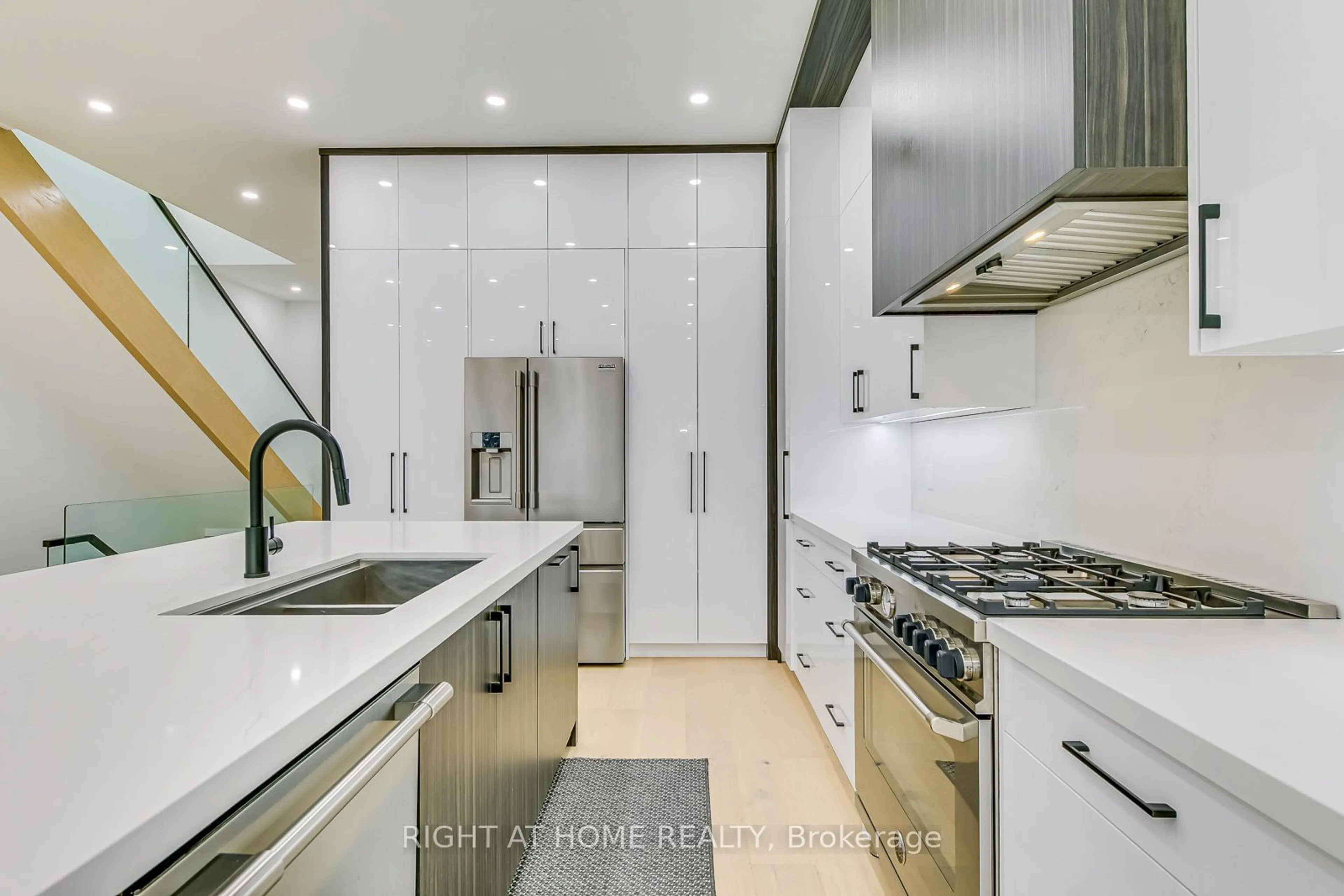 Contemporary kitchen, ceramic/tile floor for 5 Enfield Ave, Toronto Ontario M8W 1T6