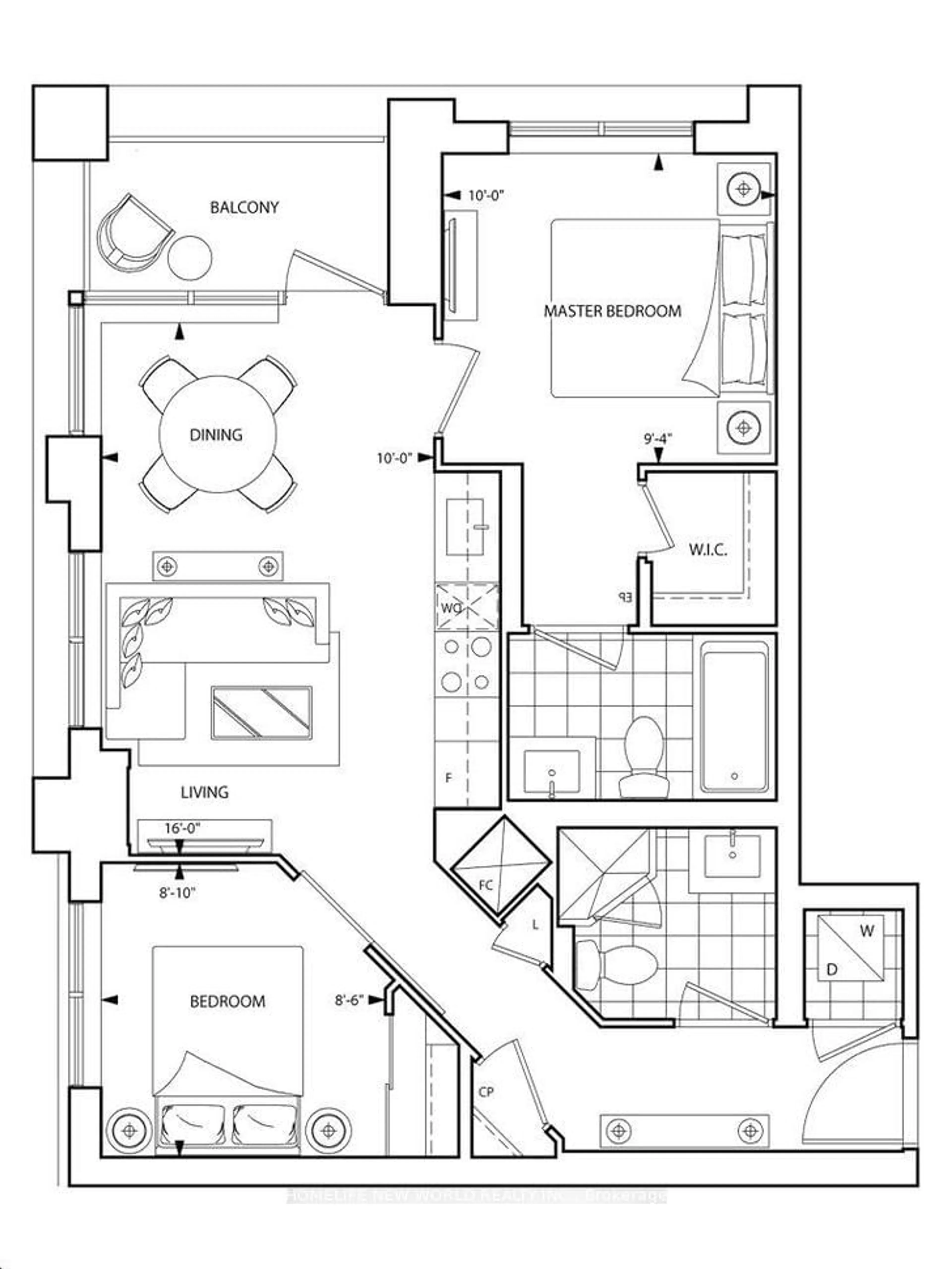 Floor plan for 7 Mabelle Ave #3702, Toronto Ontario M5T 0C9