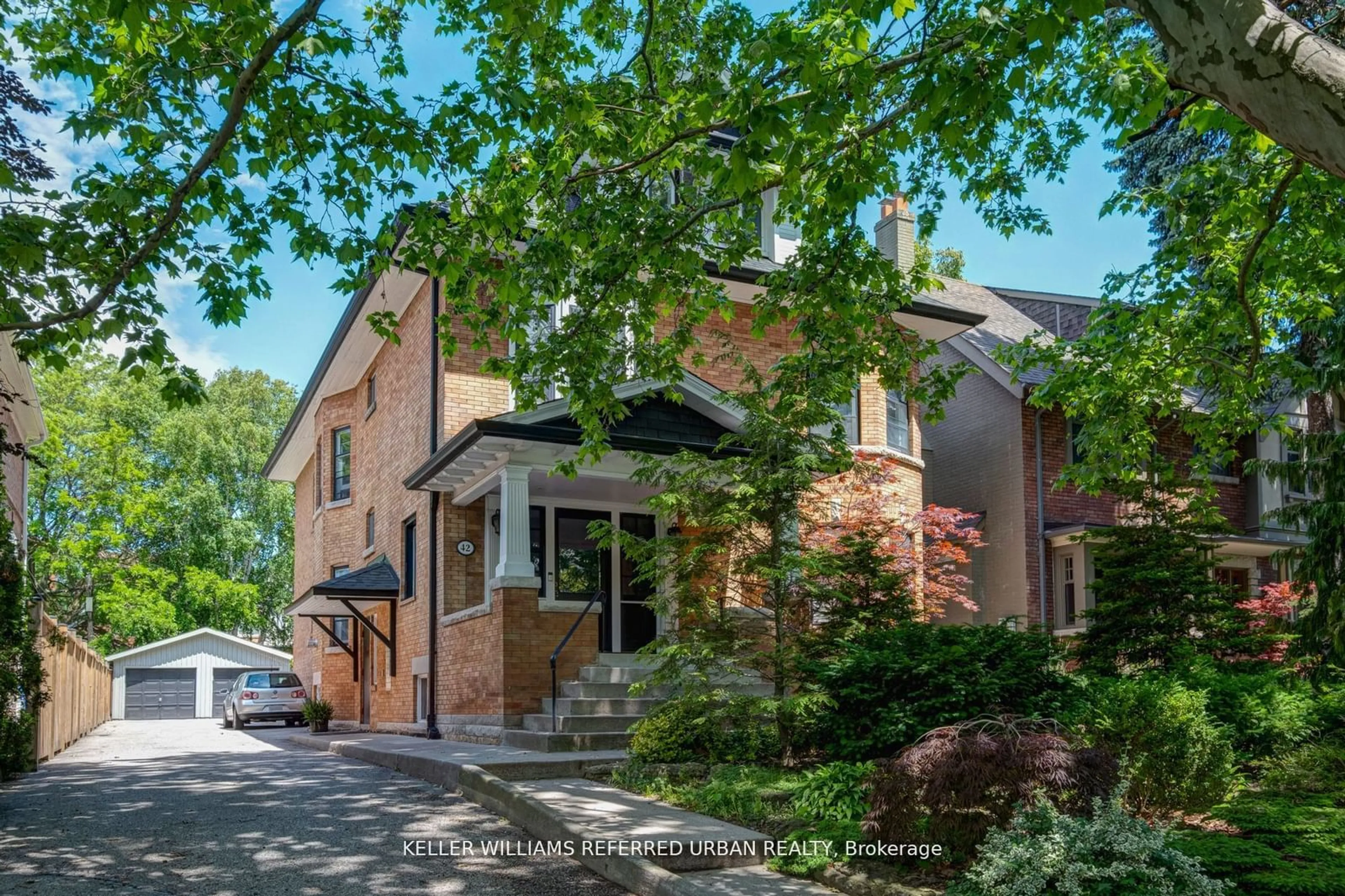 Home with brick exterior material, street for 42 High Park Blvd, Toronto Ontario M6R 1M8