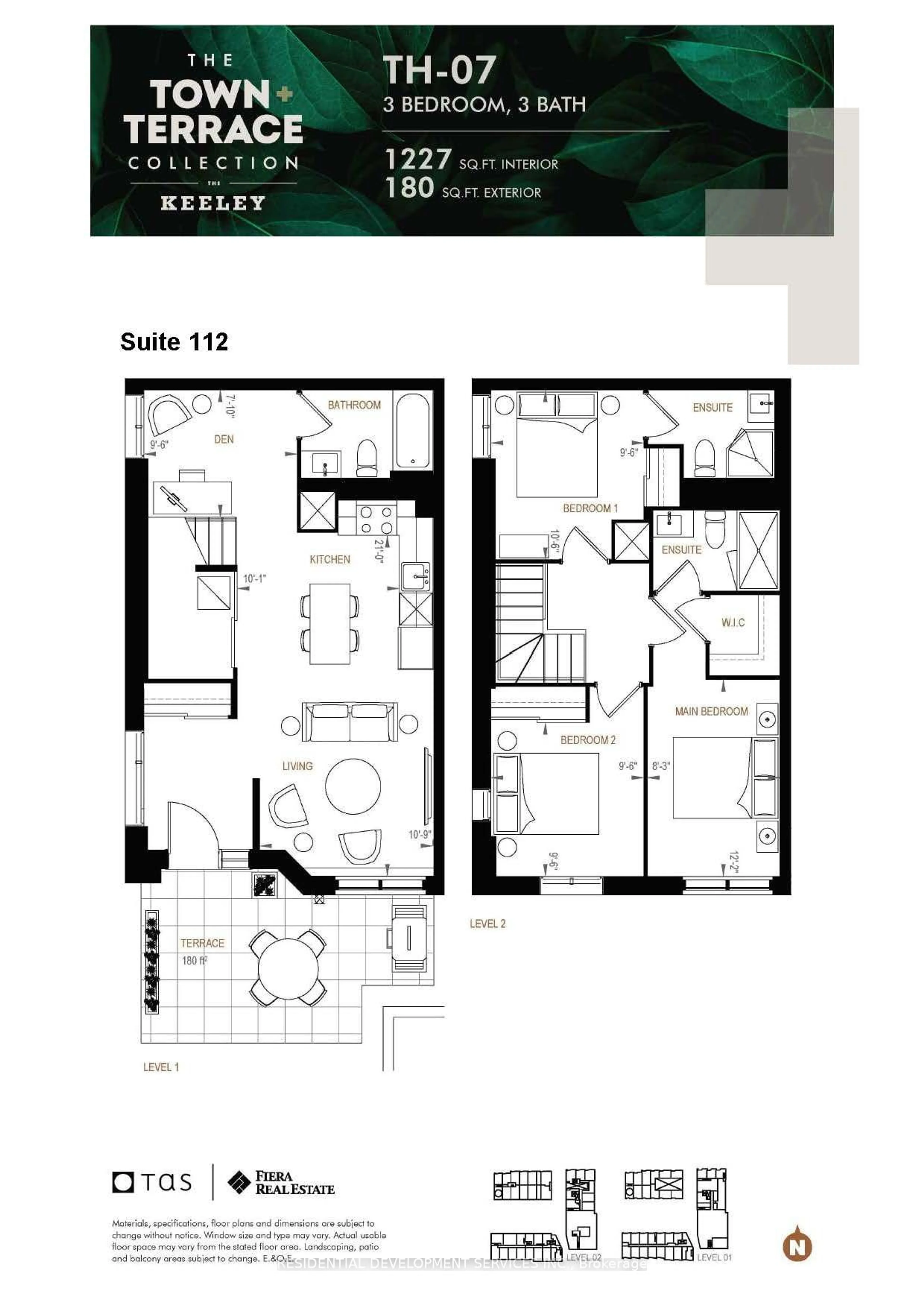 Floor plan for 15 Maryport Ave #112, Toronto Ontario M3M 0E2