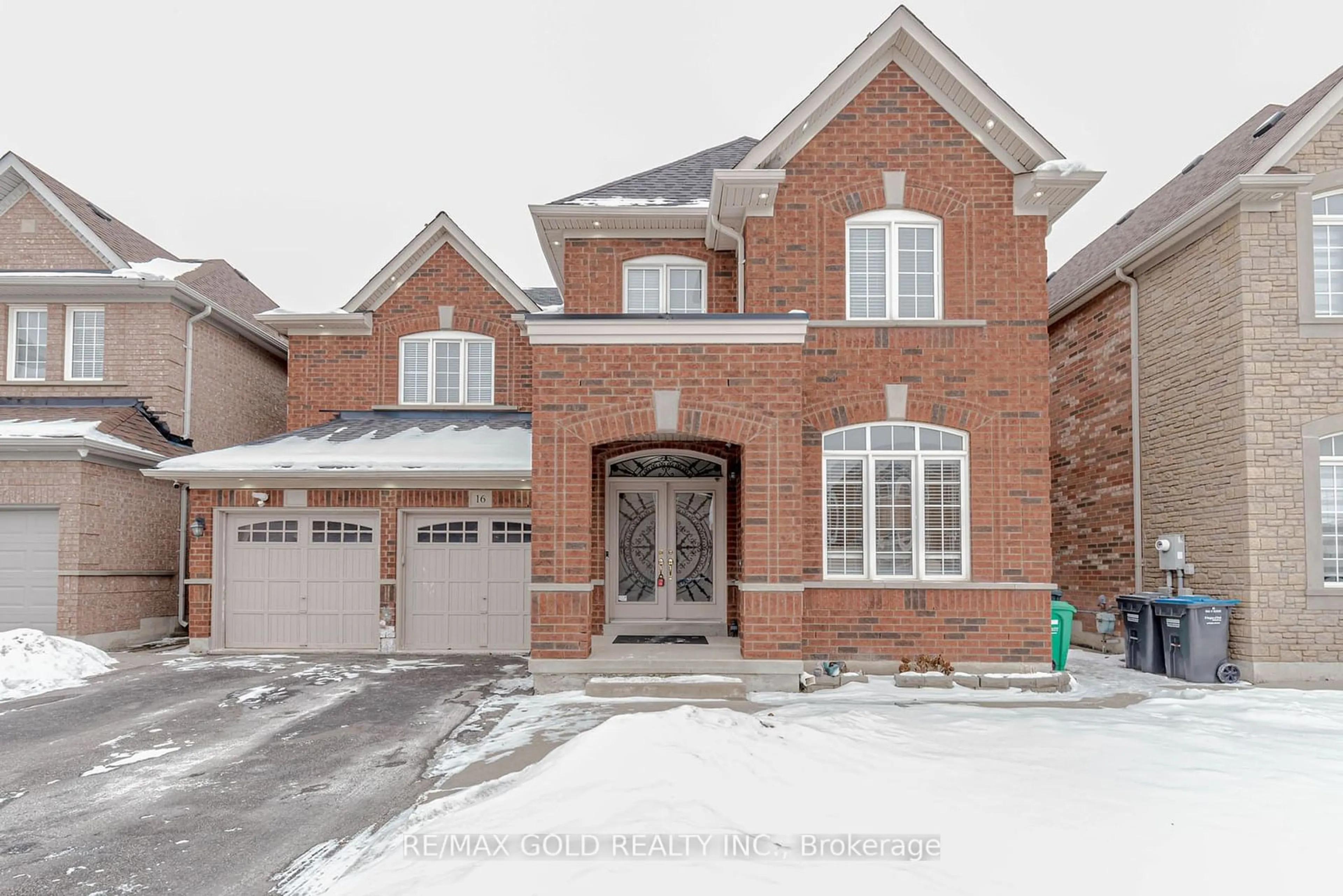 Home with brick exterior material, street for 16 Treegrove Cres, Brampton Ontario L7A 3X8