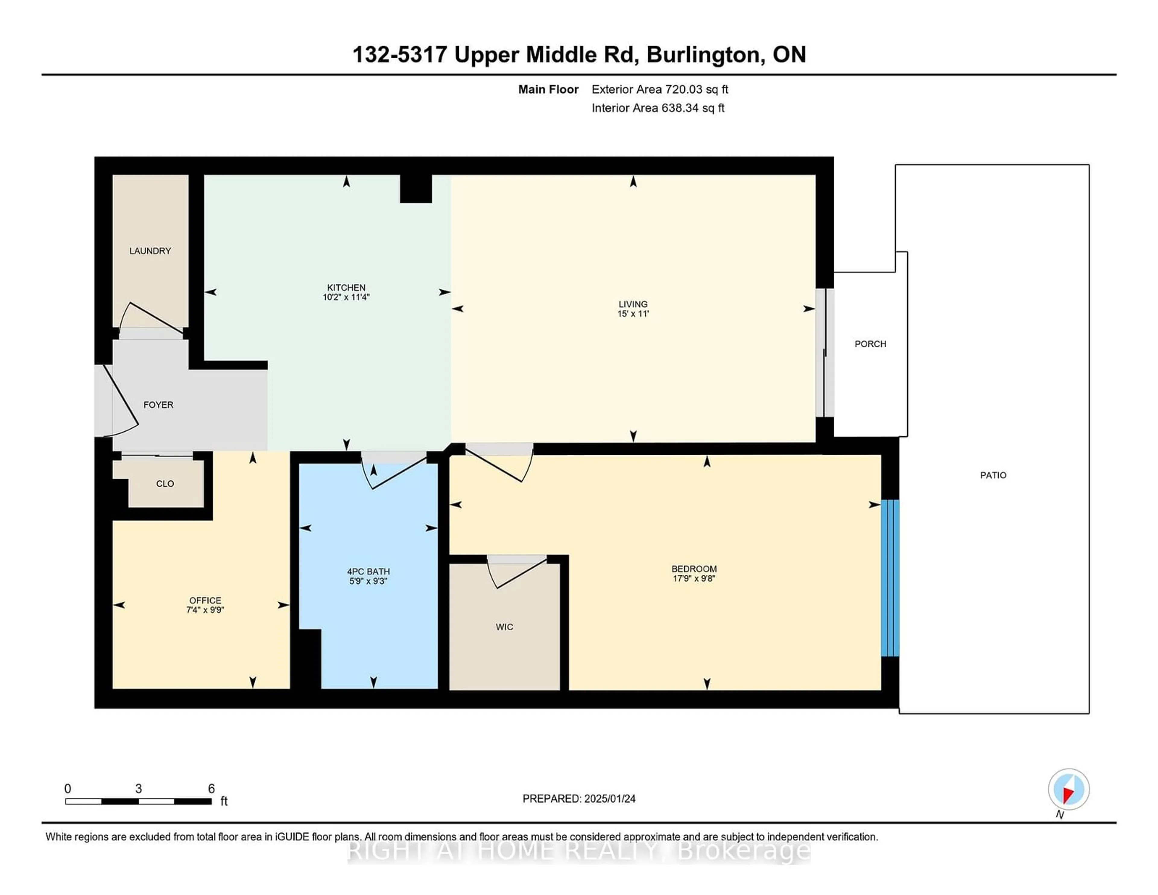 Floor plan for 5317 Upper Middle Rd #132, Burlington Ontario L7L 0G8