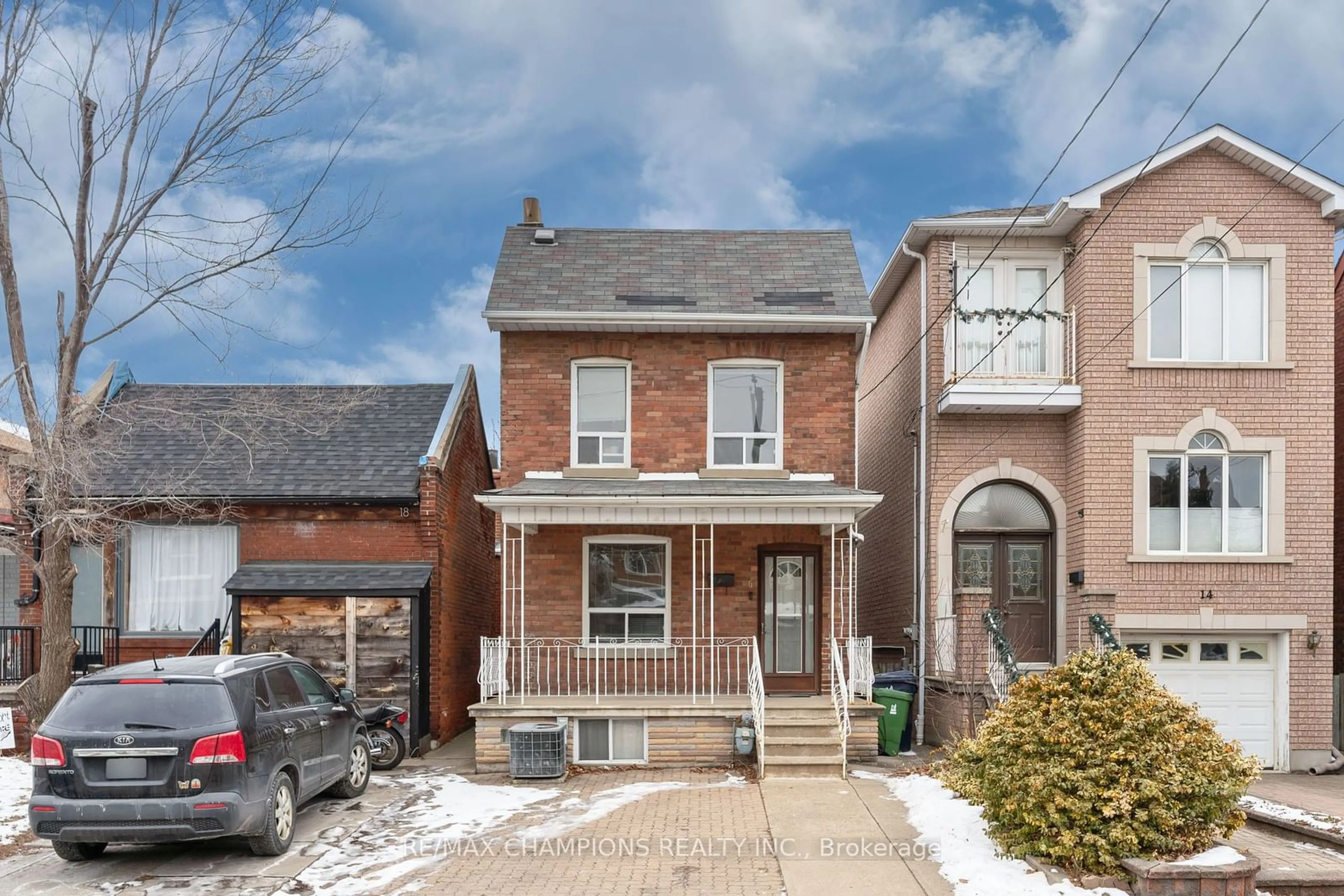 Home with brick exterior material, street for 16 Macaulay Ave, Toronto Ontario M6P 3P6