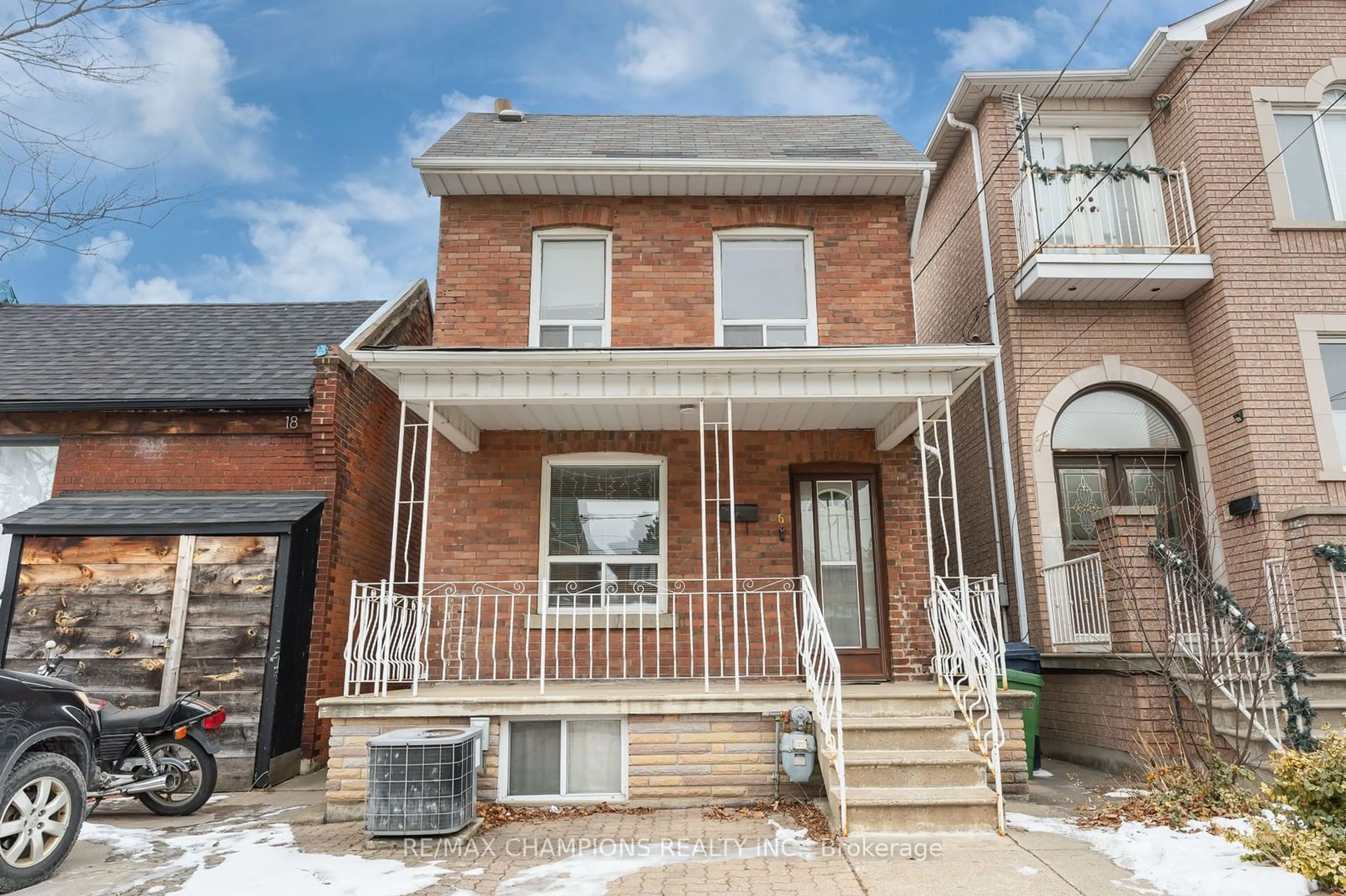 Home with brick exterior material, street for 16 Macaulay Ave, Toronto Ontario M6P 3P6