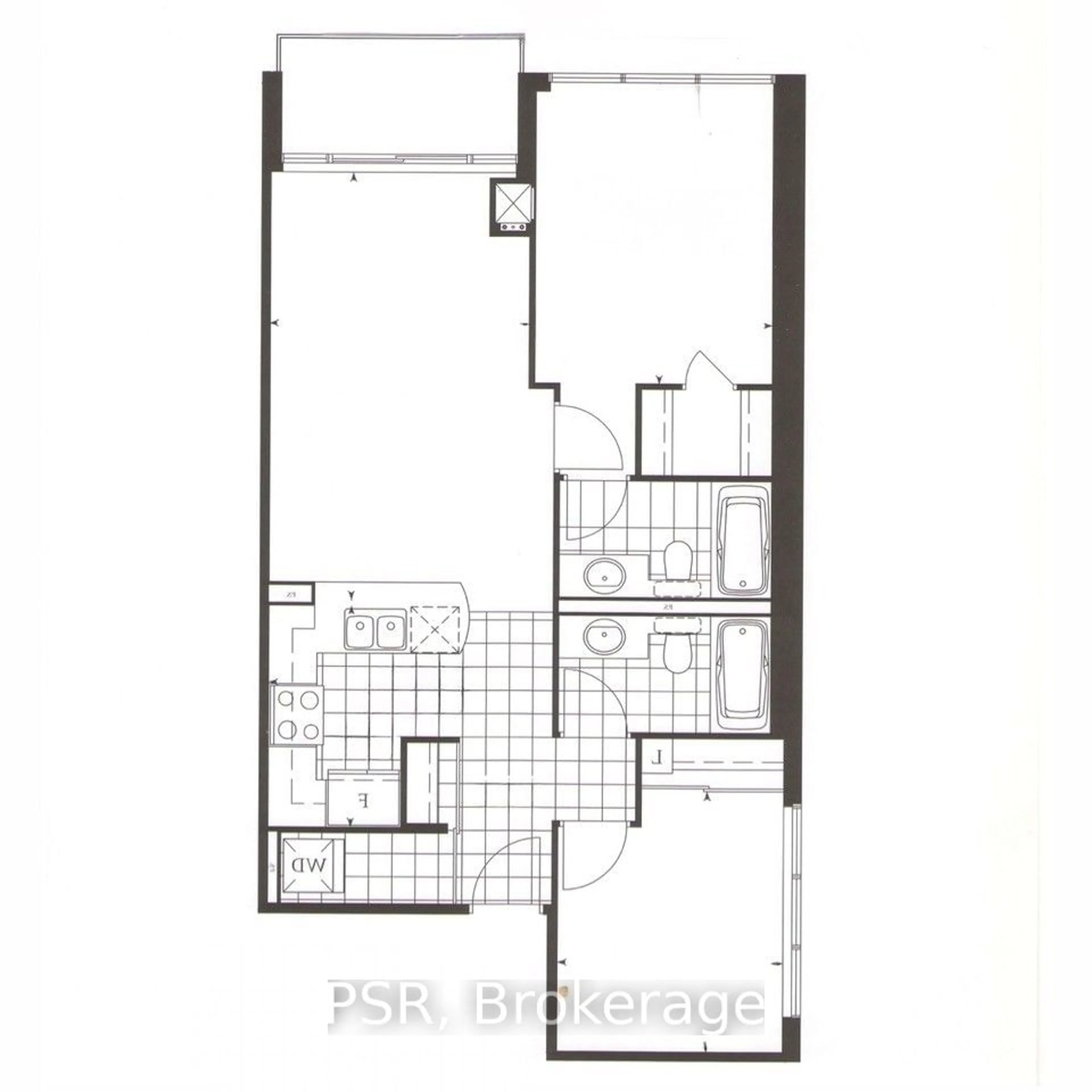 Floor plan for 1910 Lake Shore Blvd #903, Toronto Ontario M6S 1A5