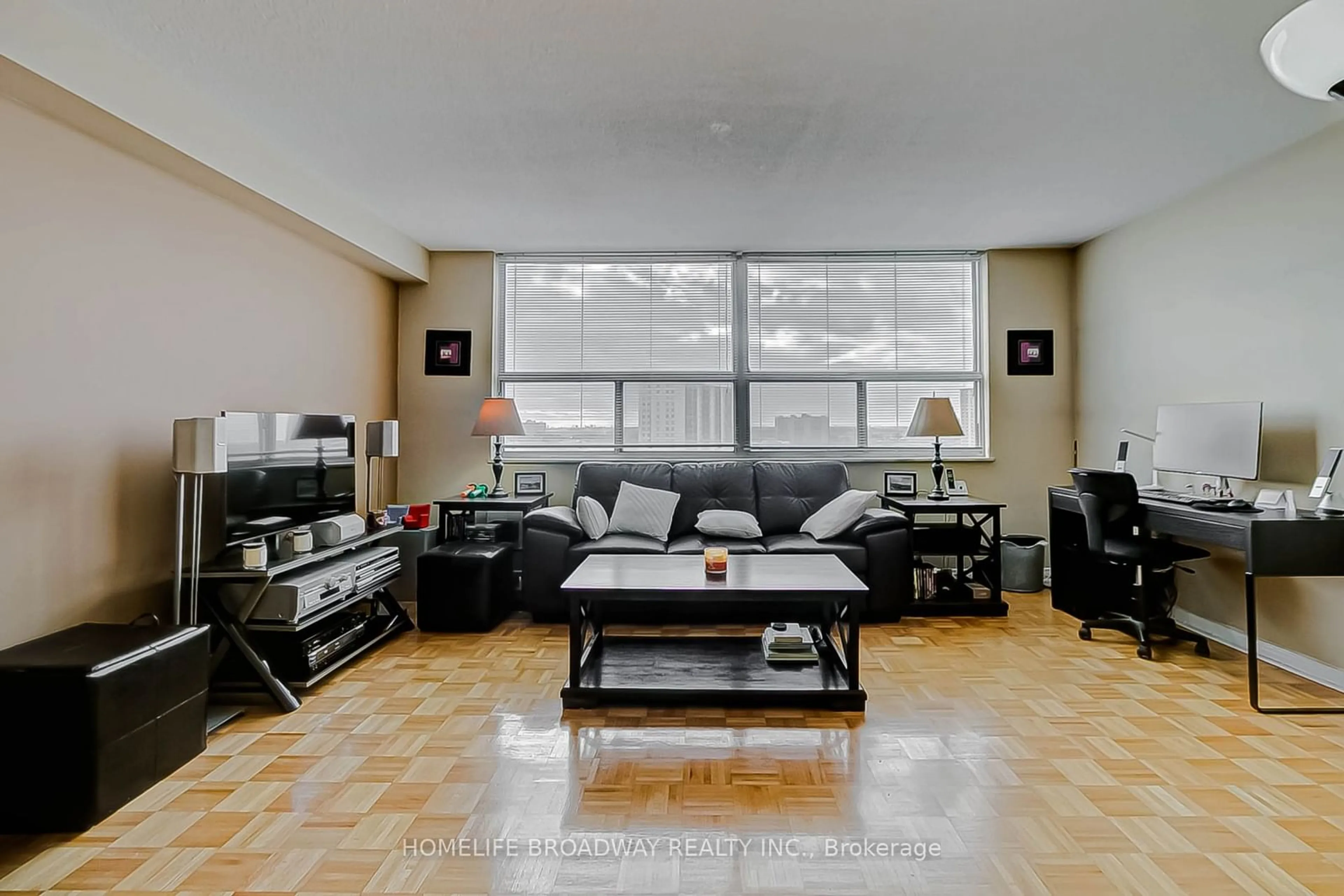 Living room with furniture, unknown for 10 Tobermory Dr #1006, Toronto Ontario M3N 2Y5