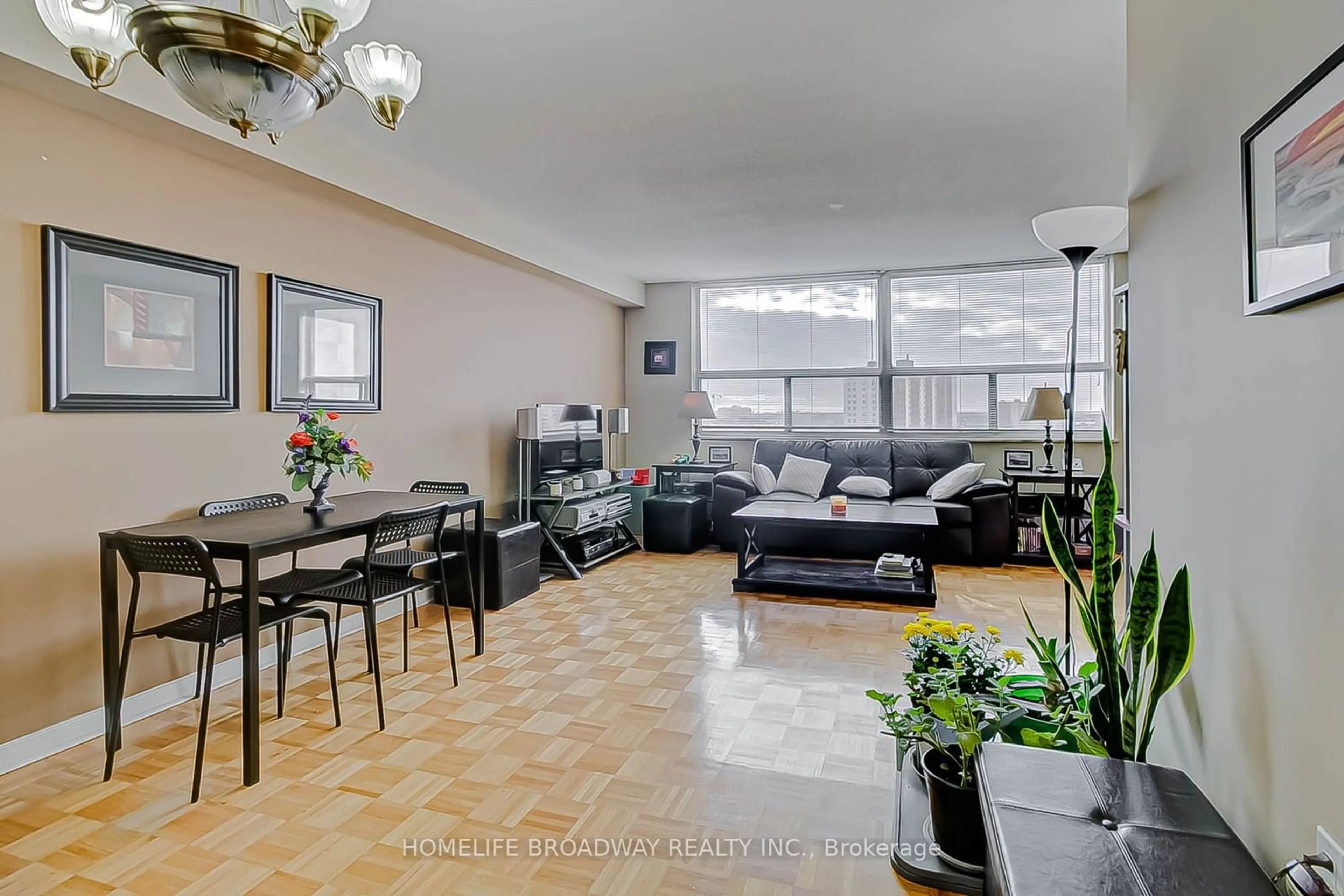 Living room with furniture, unknown for 10 Tobermory Dr #1006, Toronto Ontario M3N 2Y5