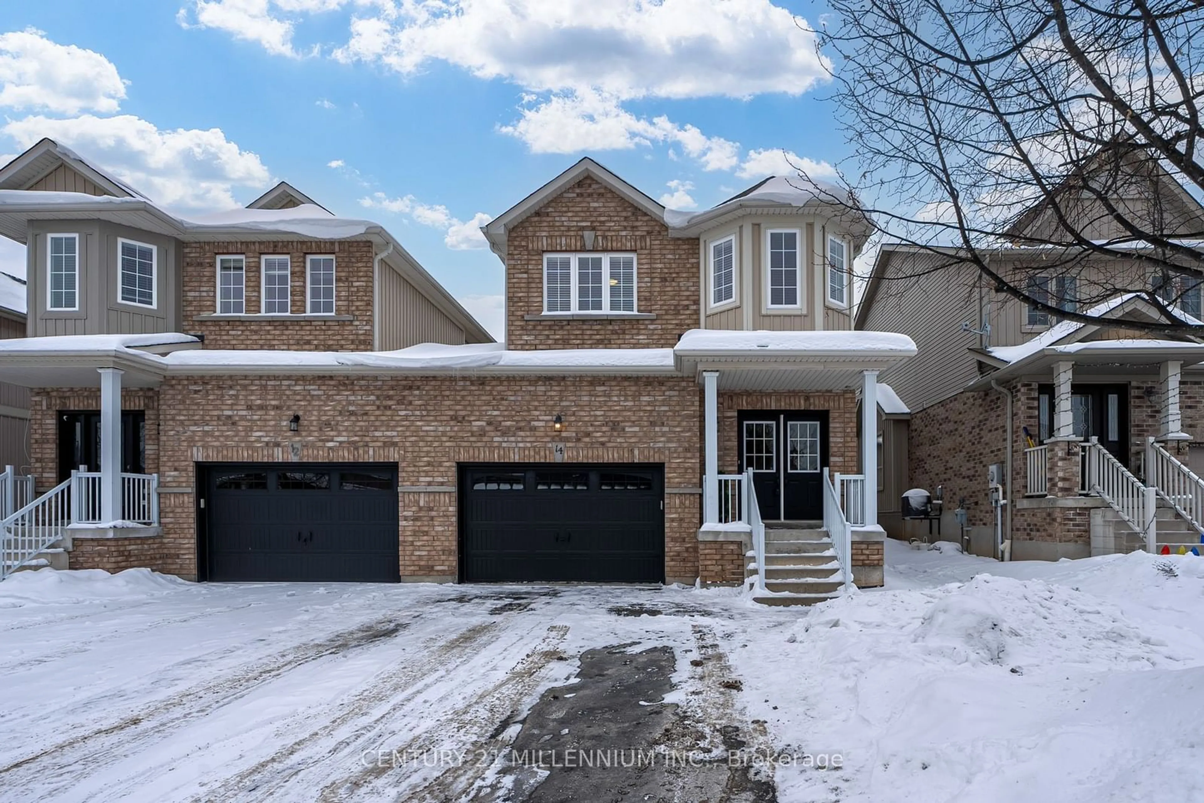 Home with brick exterior material, street for 14 James Arnott Cres, Orangeville Ontario L9W 0B5