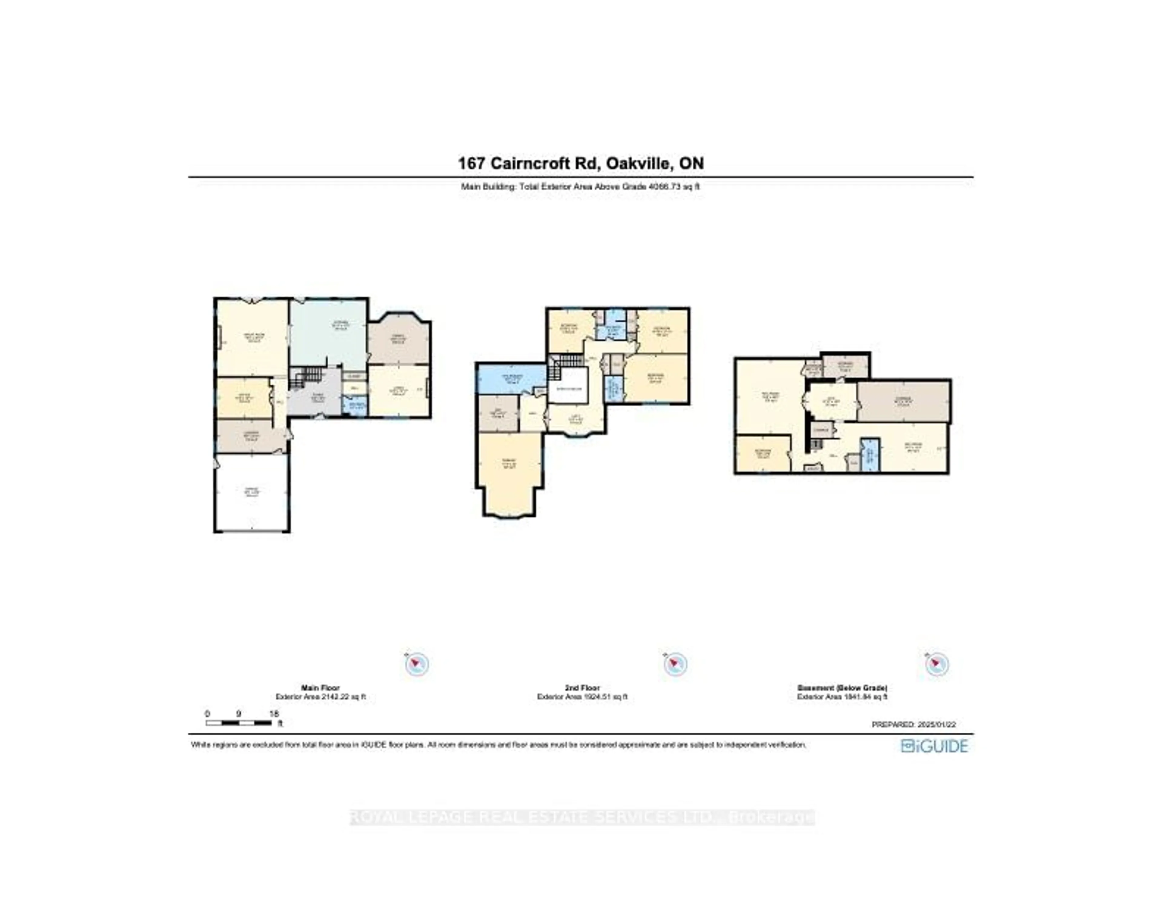 Floor plan for 167 Cairncroft Rd, Oakville Ontario L6J 4L8