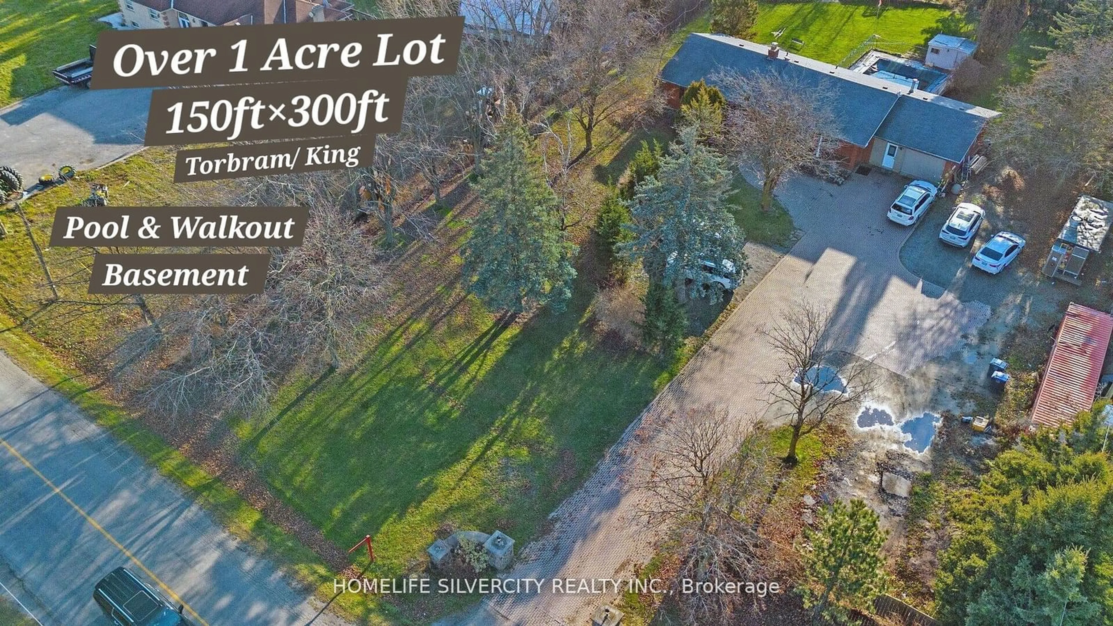 A pic from outside/outdoor area/front of a property/back of a property/a pic from drone, street for 14208 Torbram Rd, Caledon Ontario L7C 2T1