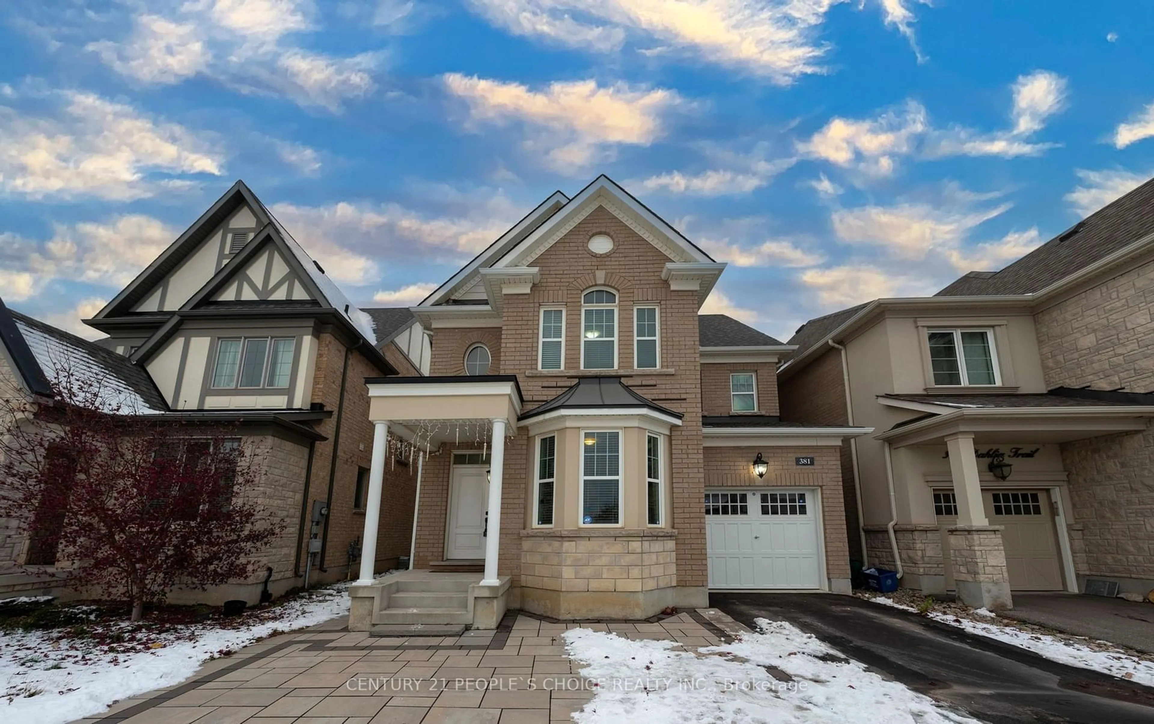 Home with brick exterior material, street for 381 Dahlia Tr, Oakville Ontario L6M 1L4