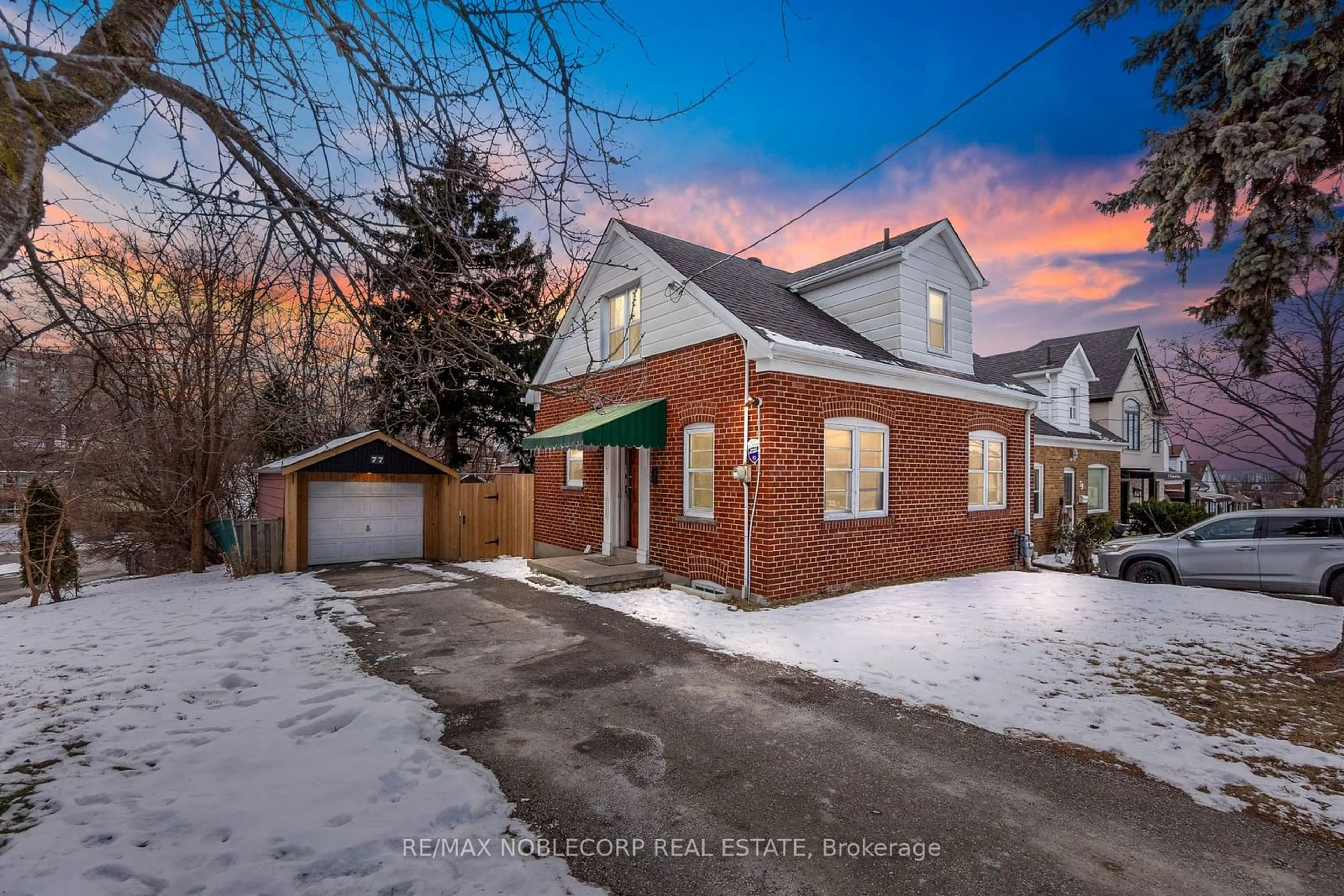 Home with brick exterior material, street for 77 Lonborough Ave, Toronto Ontario M6M 1X7