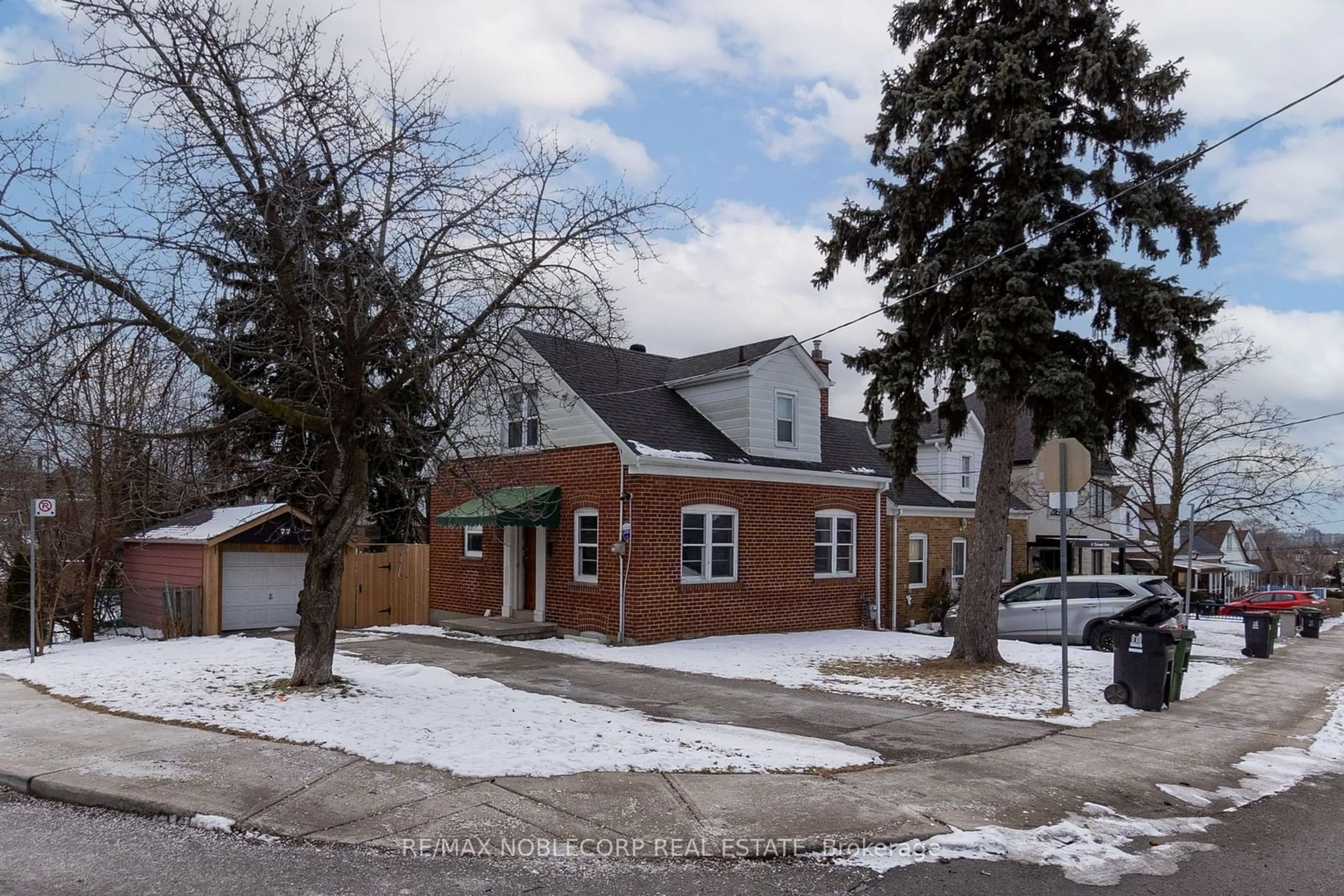 Home with brick exterior material, street for 77 Lonborough Ave, Toronto Ontario M6M 1X7