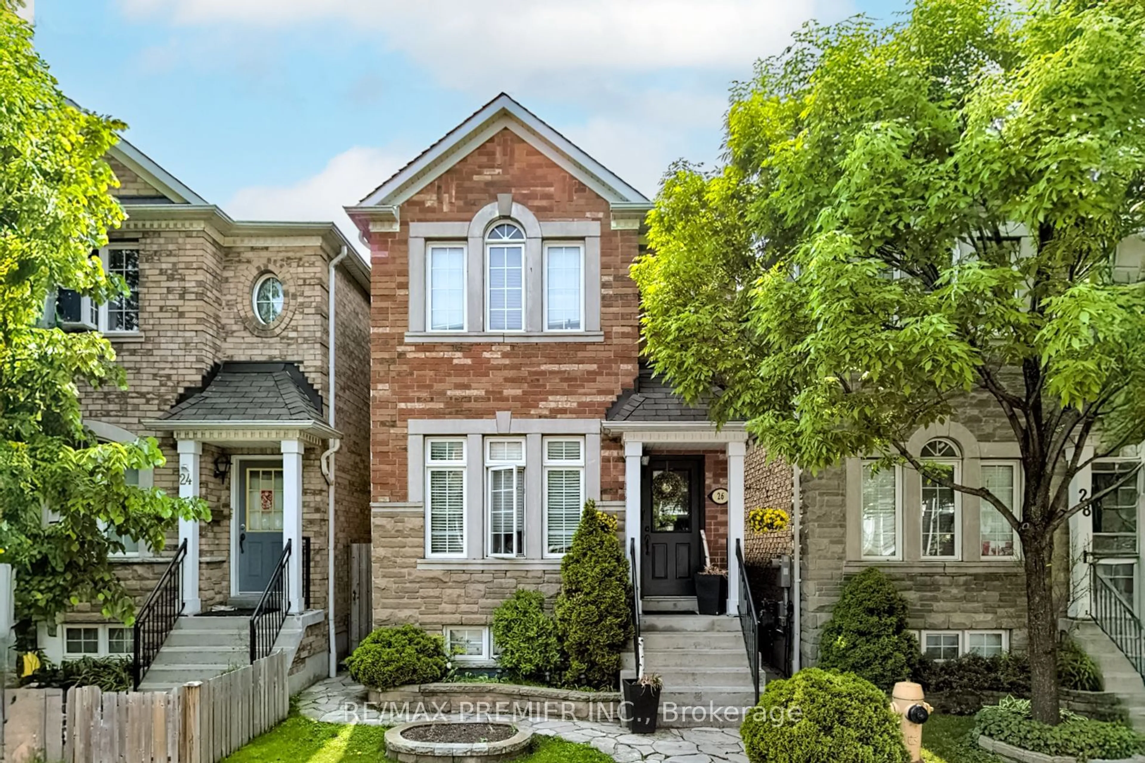 Home with brick exterior material, street for 26 Algarve Cres, Toronto Ontario M6N 5E8