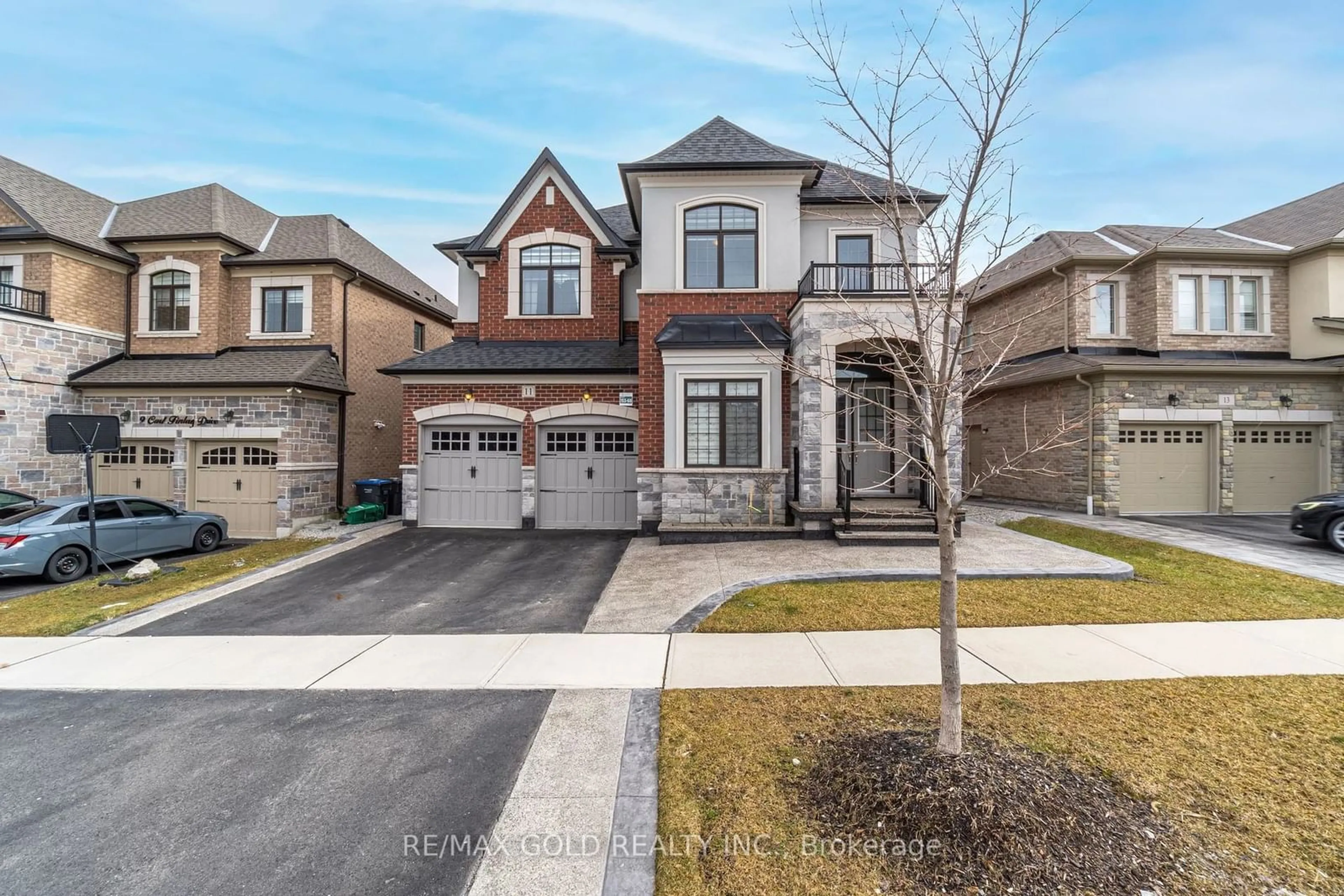 Home with brick exterior material, street for 11 Carl Finlay Dr, Brampton Ontario L6P 4E2