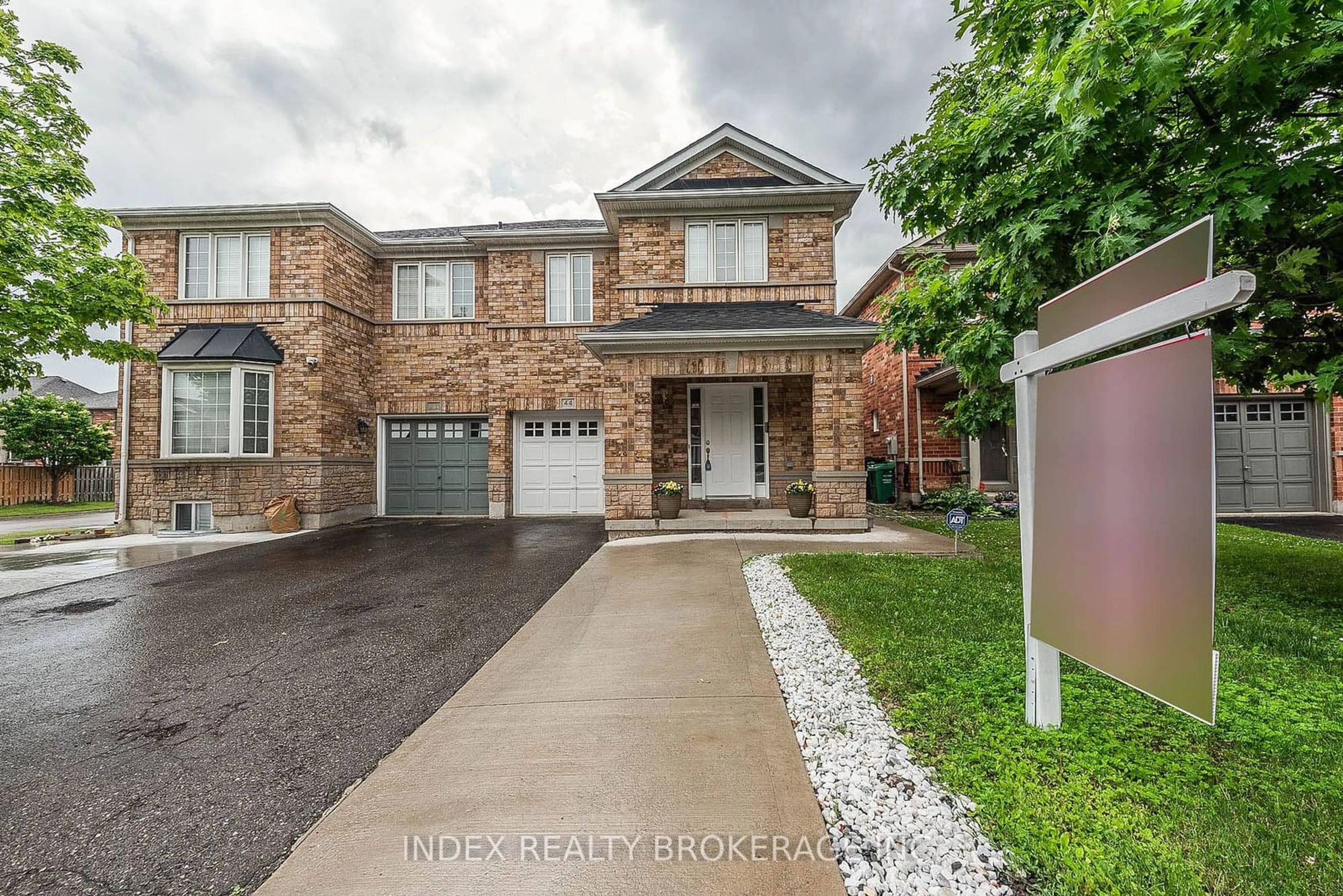 Home with brick exterior material, street for 44 Silver Egret Rd, Brampton Ontario L7A 3P6