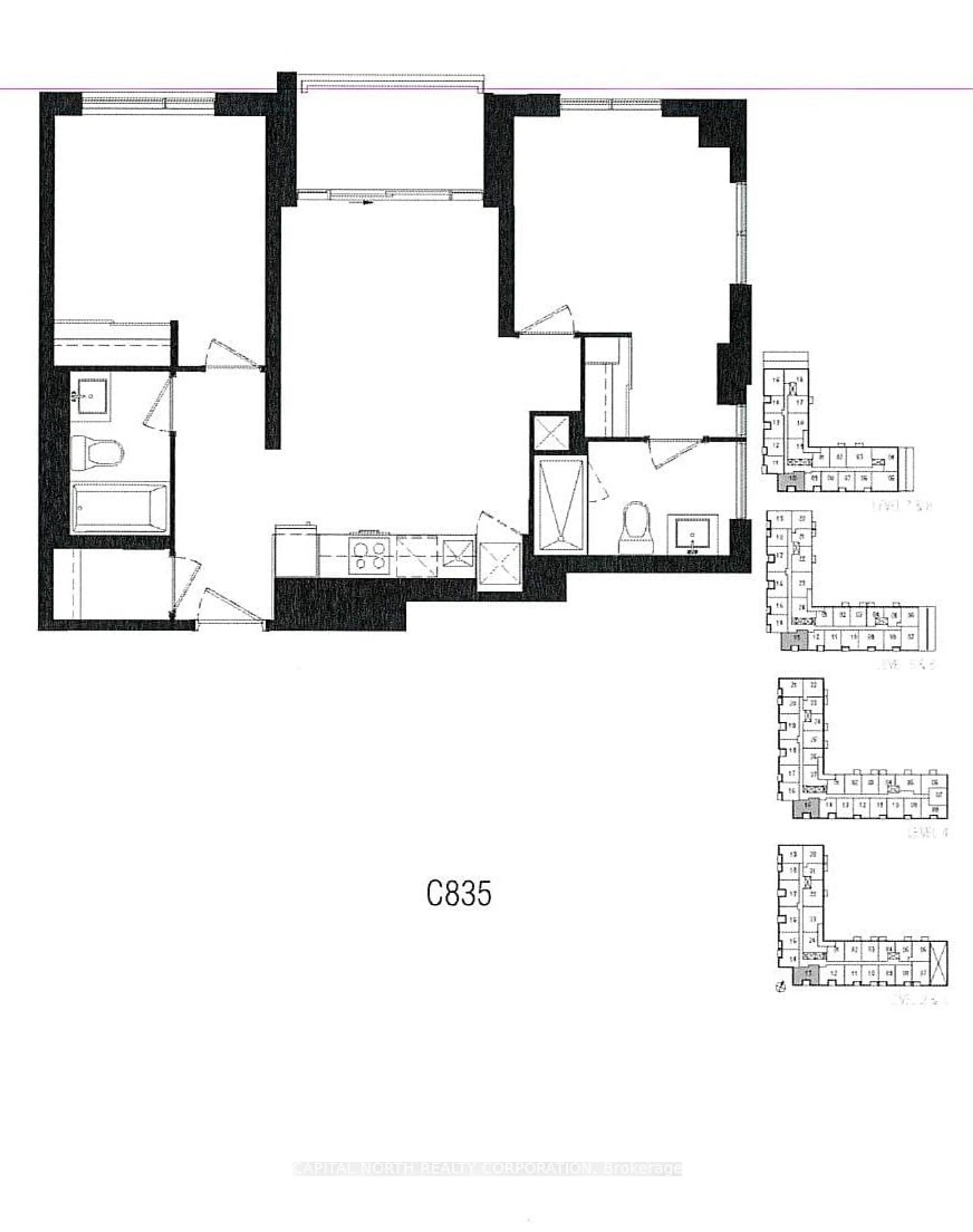 Floor plan for 412 Silver Maple Rd #614, Oakville Ontario L6H 0S2