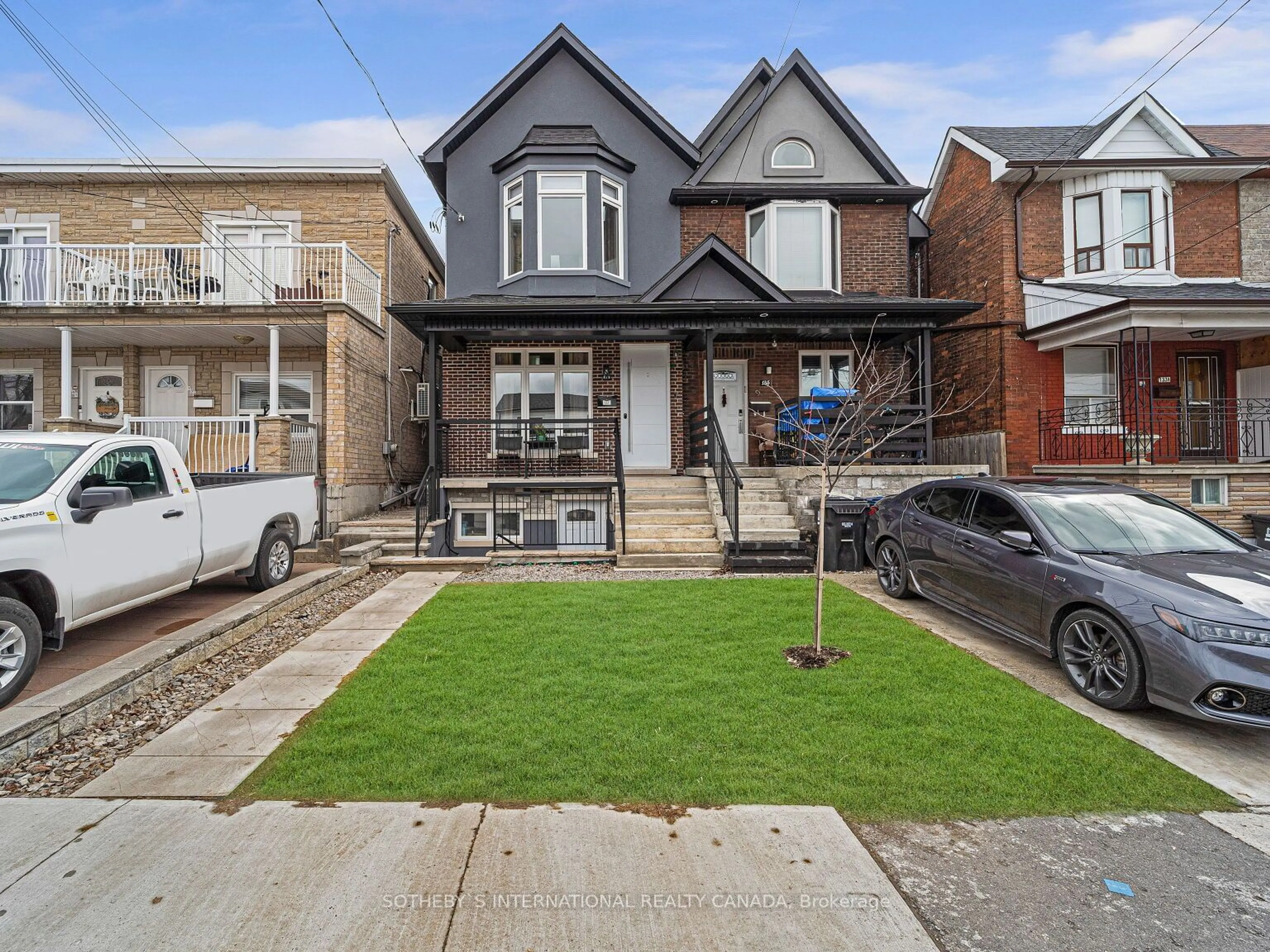 Home with brick exterior material, street for 137 Prescott Ave, Toronto Ontario M6N 3G9