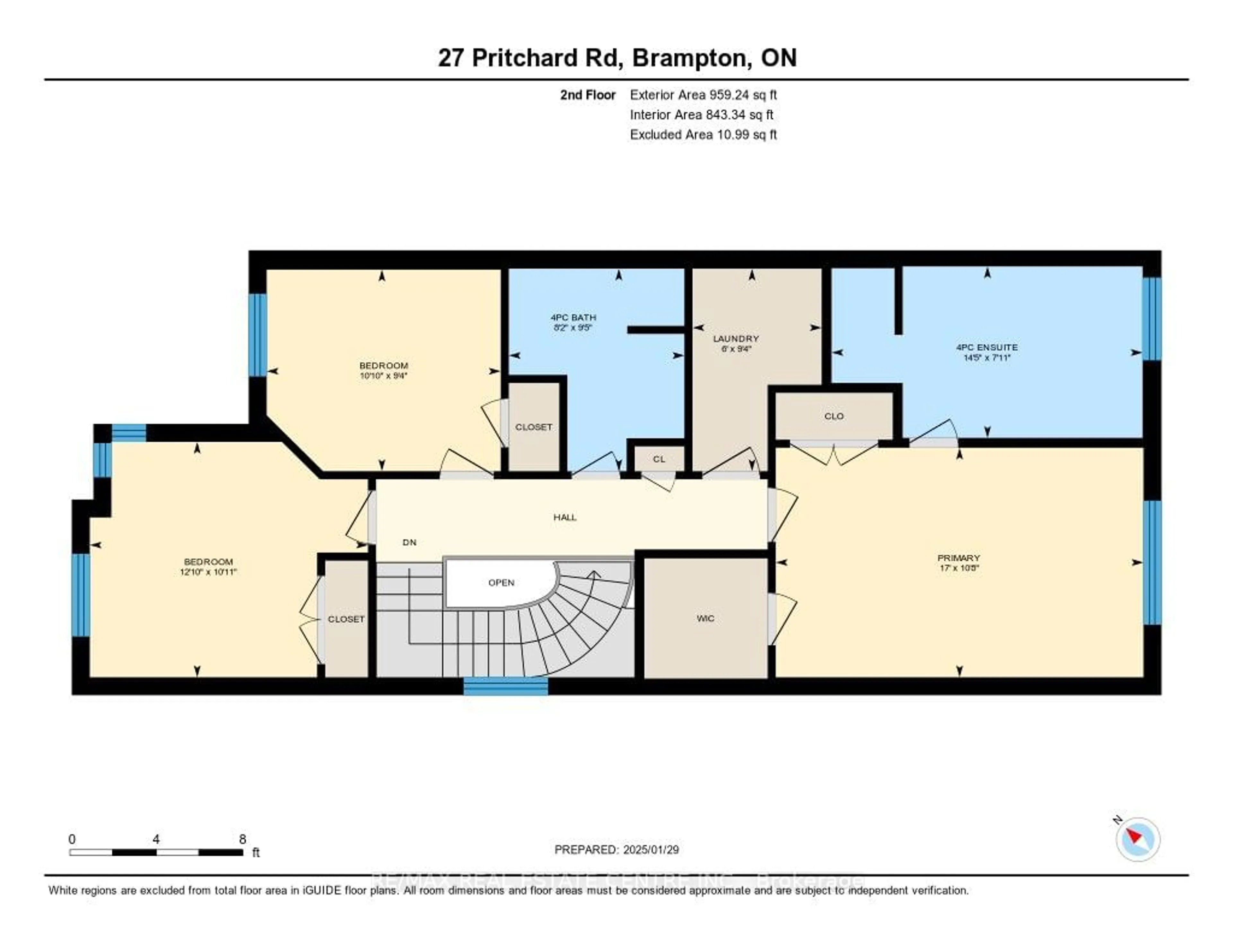 Floor plan for 27 Pritchard Rd, Brampton Ontario L7A 0Z7