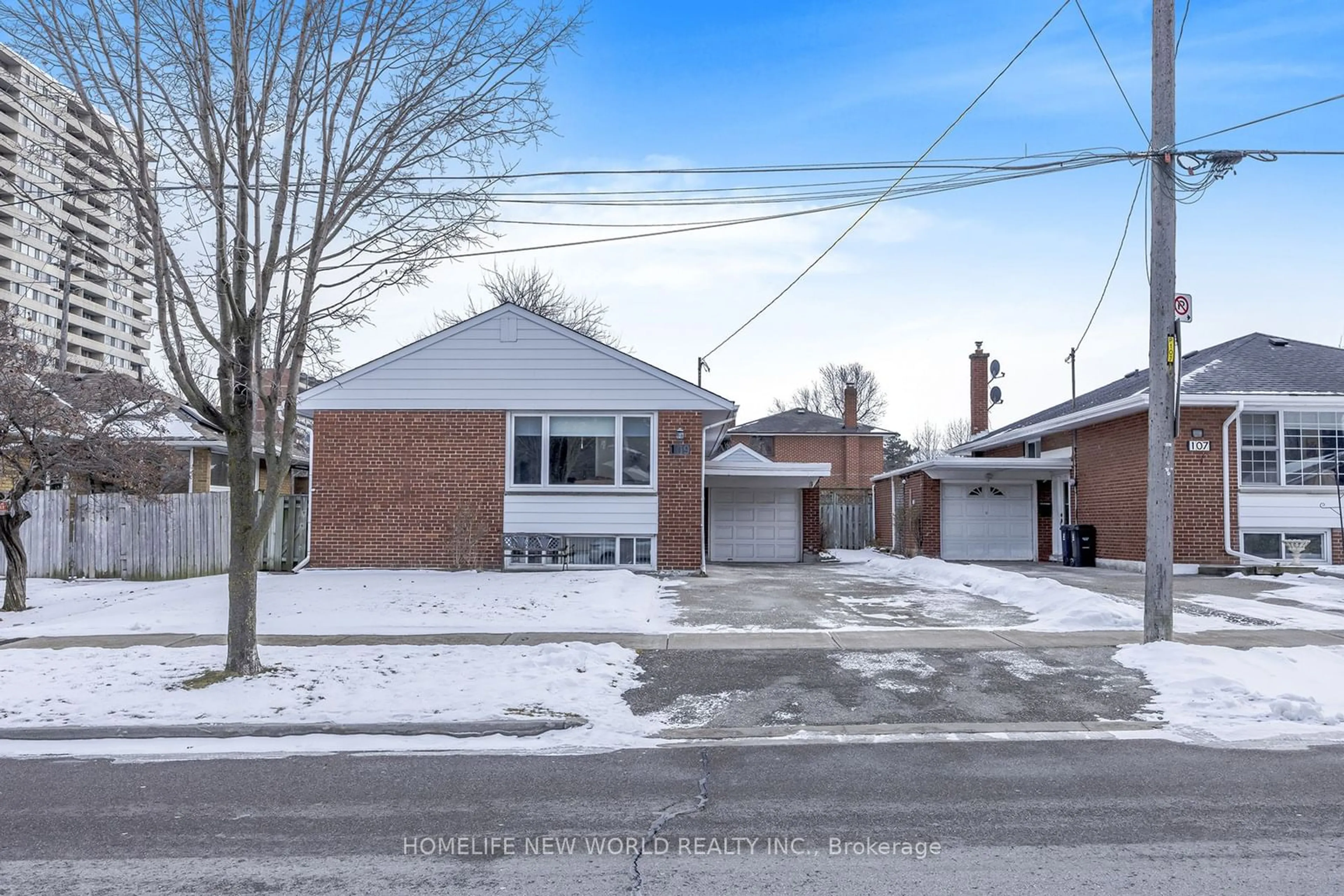 Home with brick exterior material, street for 109 Westhampton Dr, Toronto Ontario M9R 1Y1